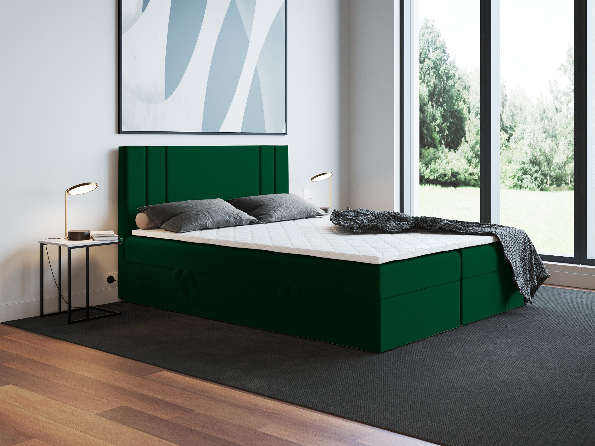 Godre Boxspringbett mit Bettkasten Nardo 120x200 günstig online kaufen