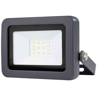 REV LED Flutlichtstrahler FLARE, LED, Tageslichtweiß, 10 Watt, IP65, anthrazit