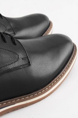 Next Derby-Schuhe aus Leder mit leichtem Keilabsatz Schnürschuh (1-tlg)