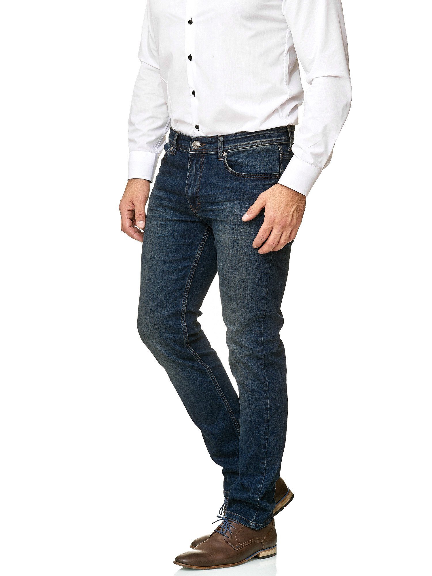 5-Pocket-Jeans BARBONS Regular 5-Pocket Fit Herren 01-Navy Design