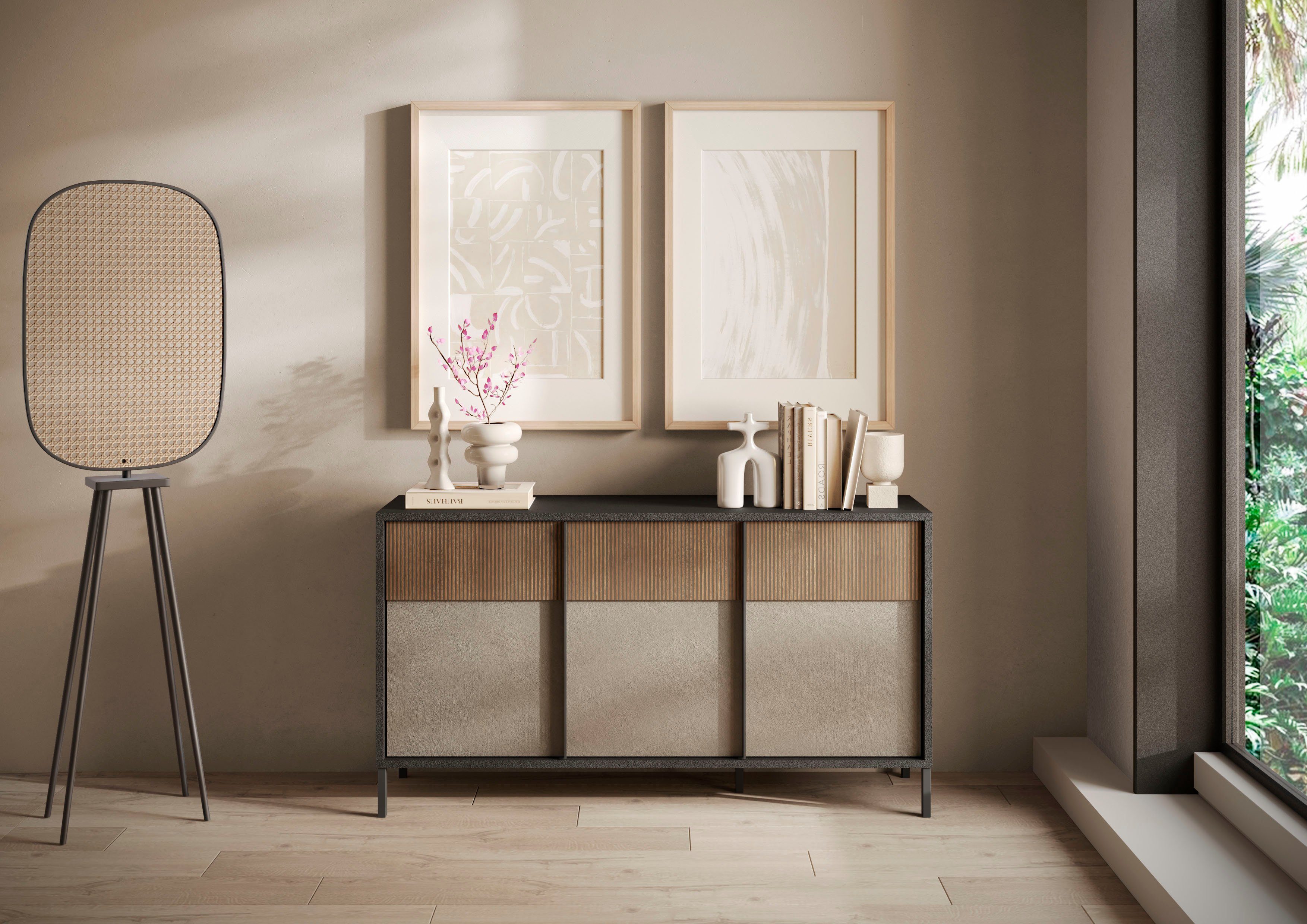 INOSIGN Sideboard Everest Breite 156 cm, Kommode mit 3 Türen, Anrichte, Sof günstig online kaufen