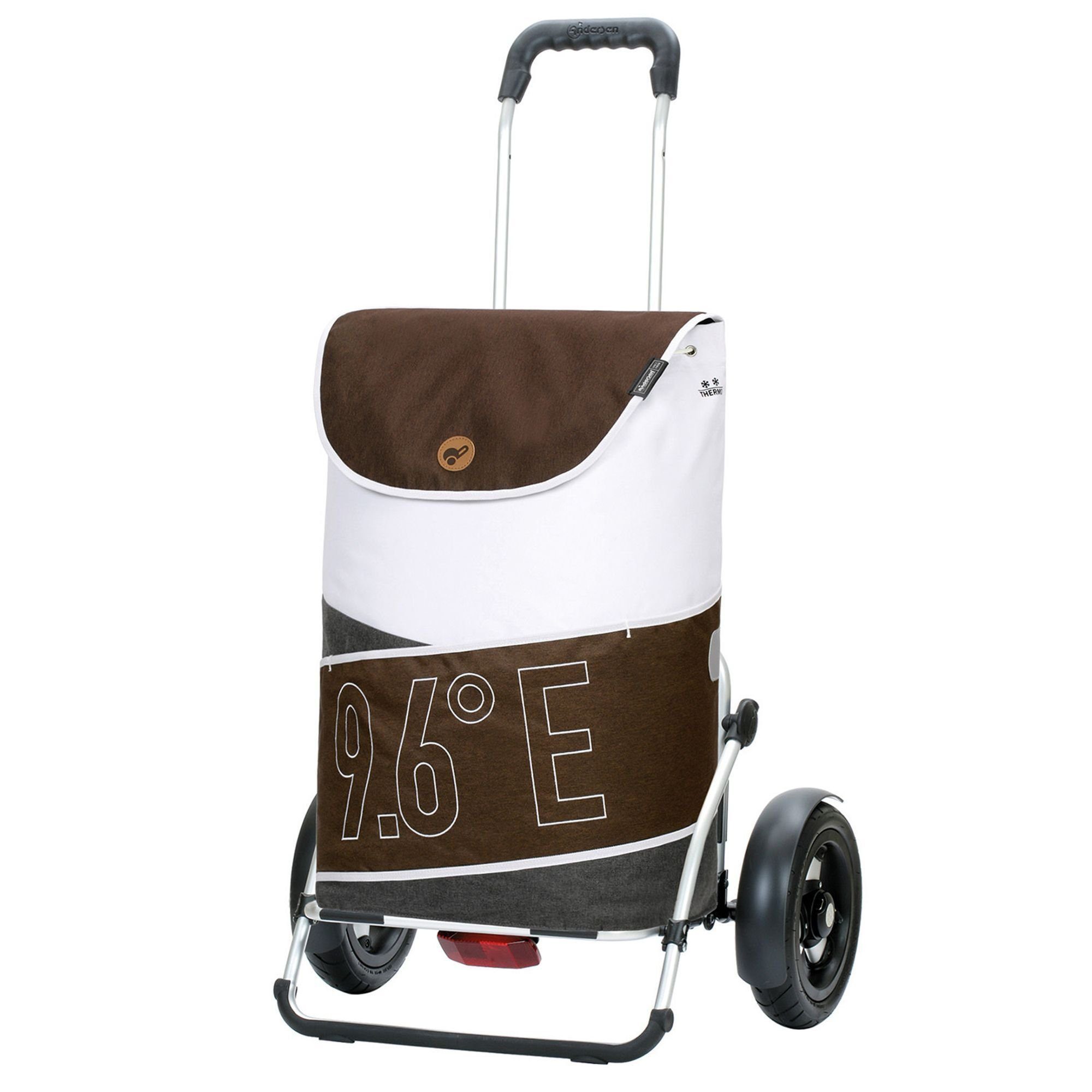 Andersen Einkaufstrolley Royal Shopper Plus, 57 l, Reflektoren, Tragegriff braun