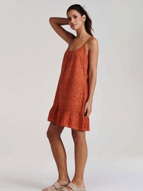 Shiwi Sommerkleid IBIZA (1-tlg) Drapiert/gerafft, Volant, Lochmuster, Stickerei