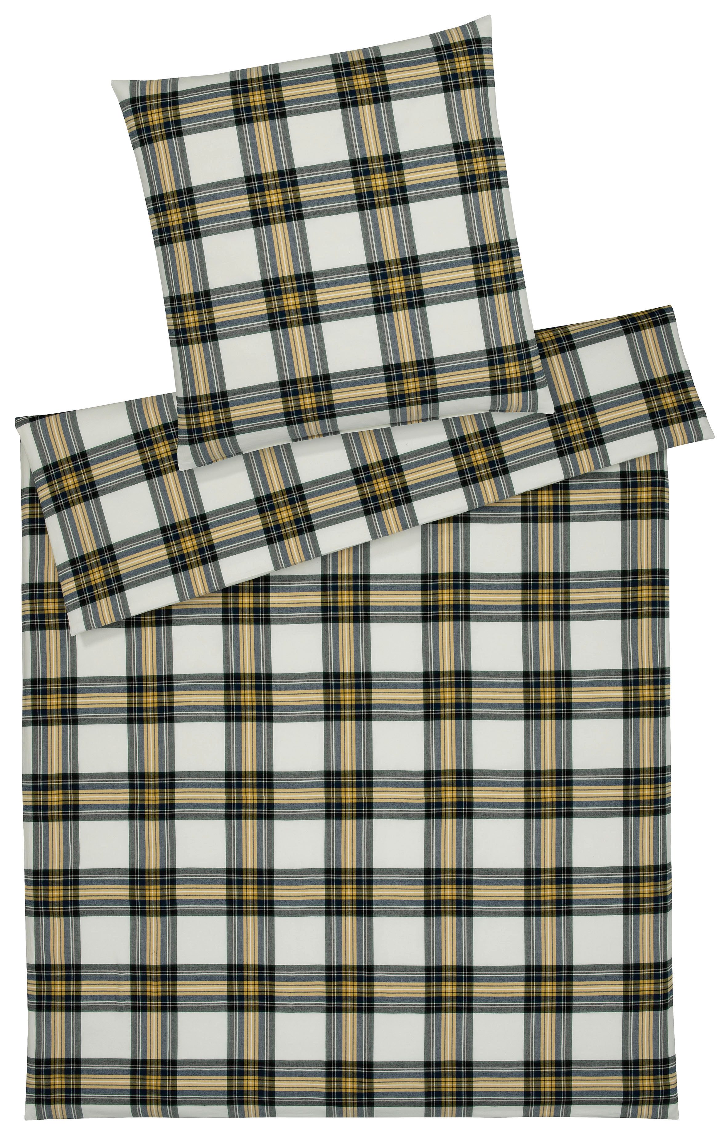 Elegante Bettwäsche Westminster, Flanell, 2 teilig, angenehmes Hautgefühl