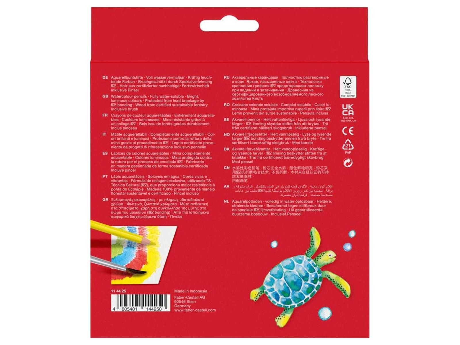 Faber-Castell Buntstift Faber-Castell Buntstift Kinder Aquarell - 24erKartonetui – Bild 2 von 2
