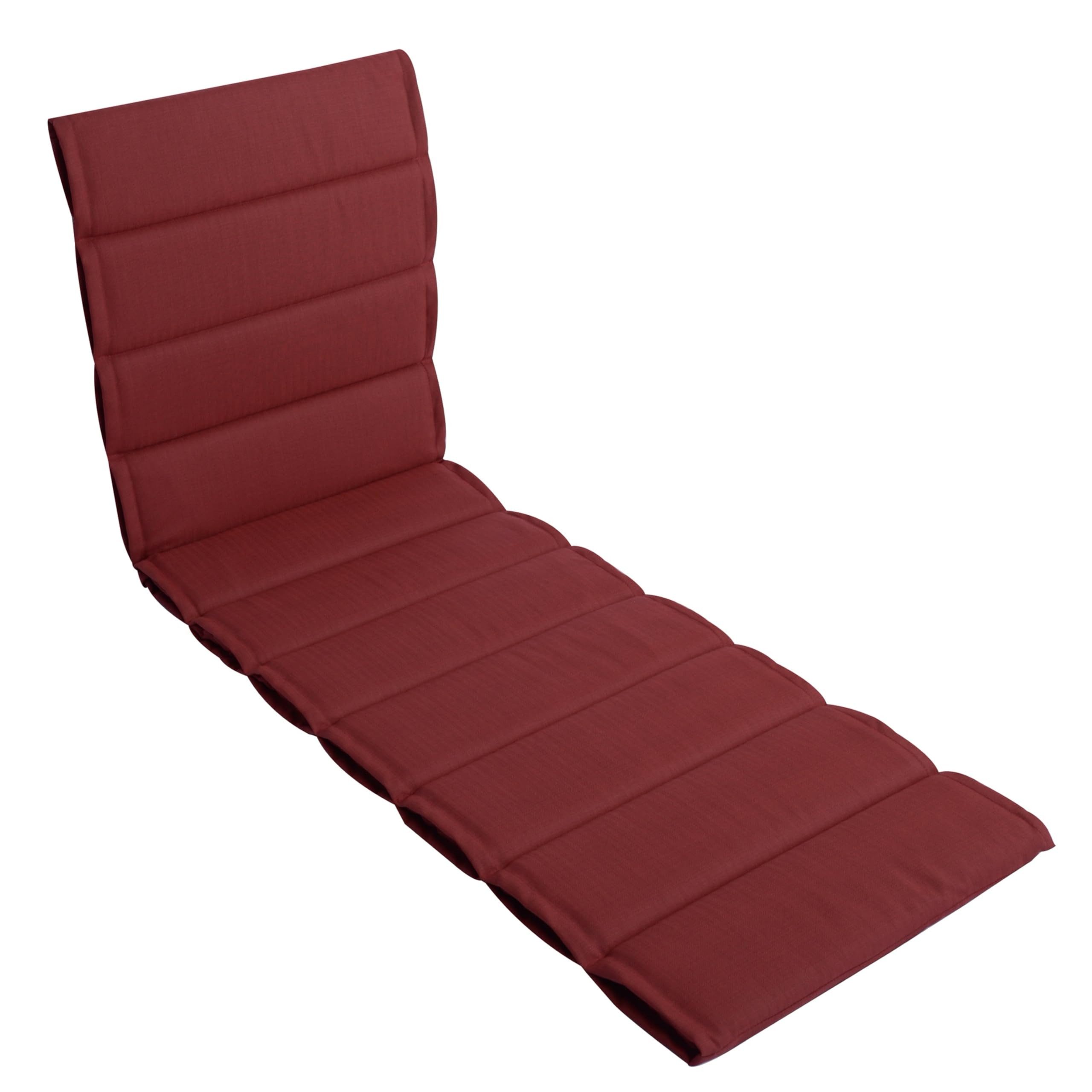 LILENO HOME Liegenauflage perfekt für Strandliege, Sonnenliege Auflage, Gartenliege Auflage, (1er Set), 1er Set Polster Auflage für Rollliegen in Rot, Sitzpolster waschbar