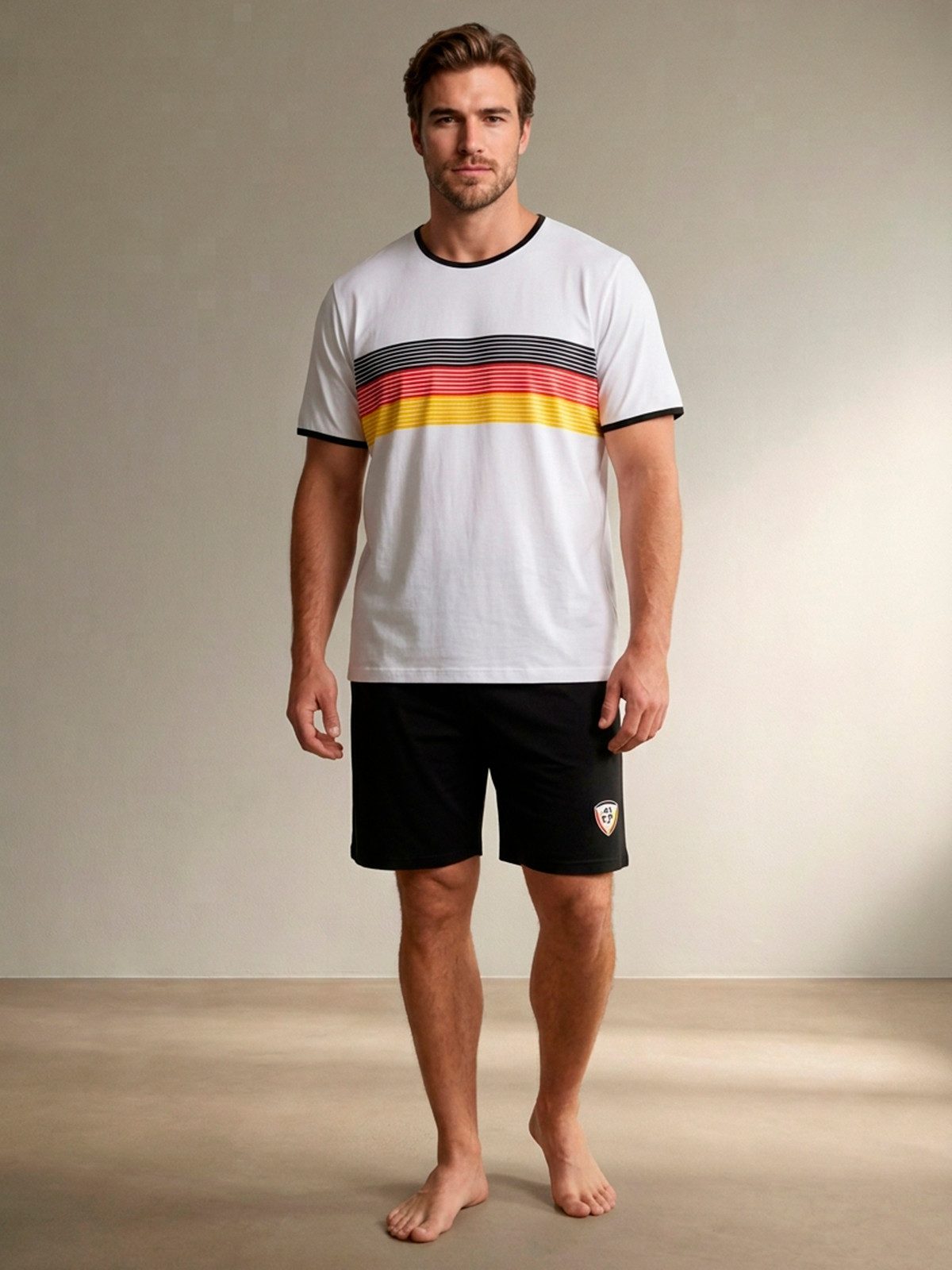 Henry Terre T-Shirt WM Fußball T-Shirt mit Short Trikot Fan-Set Deutschland Flagge