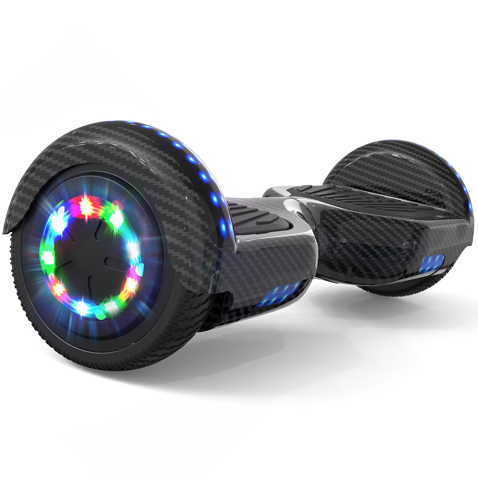 RCB TECH Balance Scooter JD6, 6,5 Zoll Zweimotoren Hoverboard, mit LED-Leuchten und Bluetooth, 120,00 W, 12,00 km/h, bis zu 10 km Reichweite, keine Straßenzulassung
