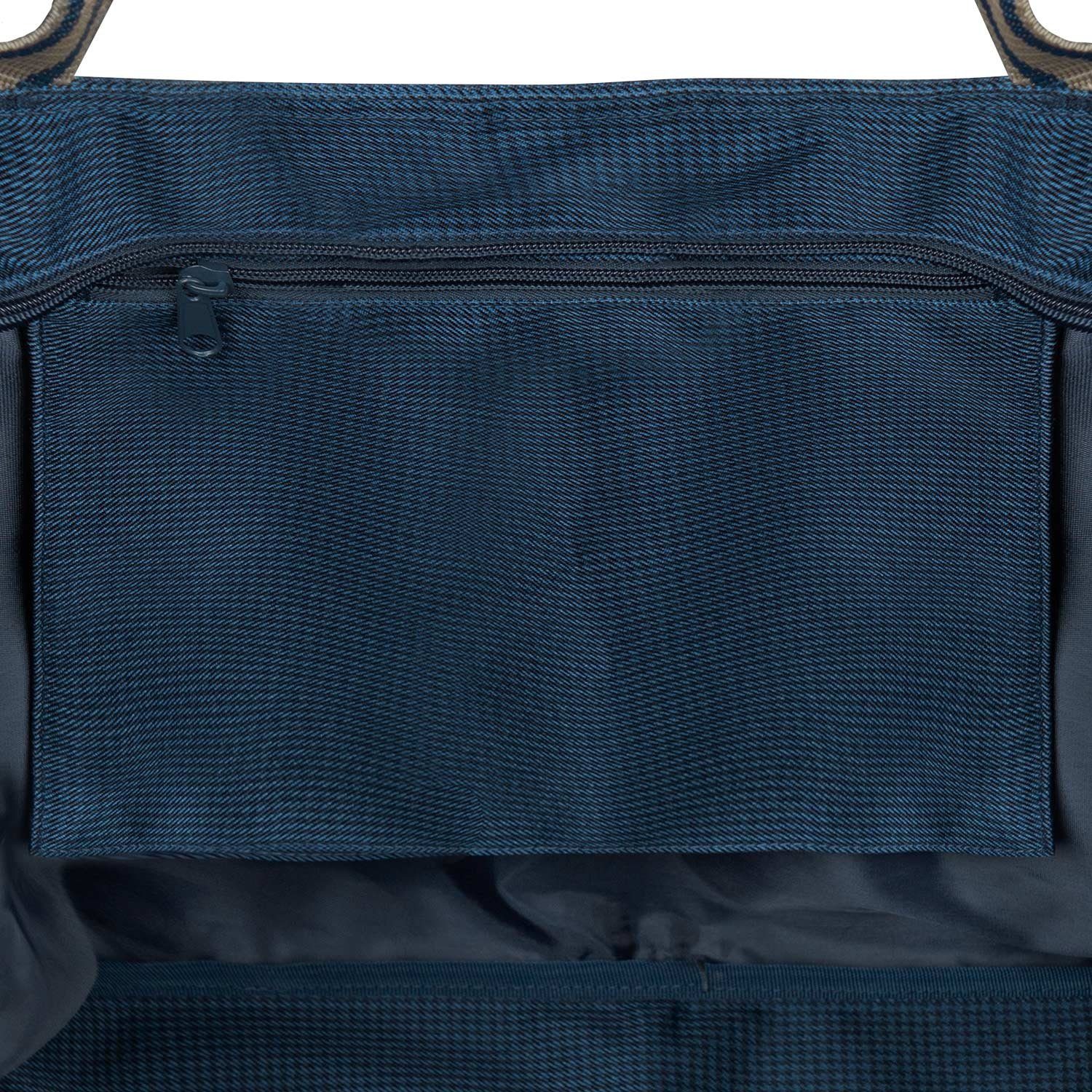anndora XL-Strandtasche Schultertasche Freizeittasche 40 Liter, Geräumig – Stabil – Mit Reißverschluss – Innen- & Außenfach