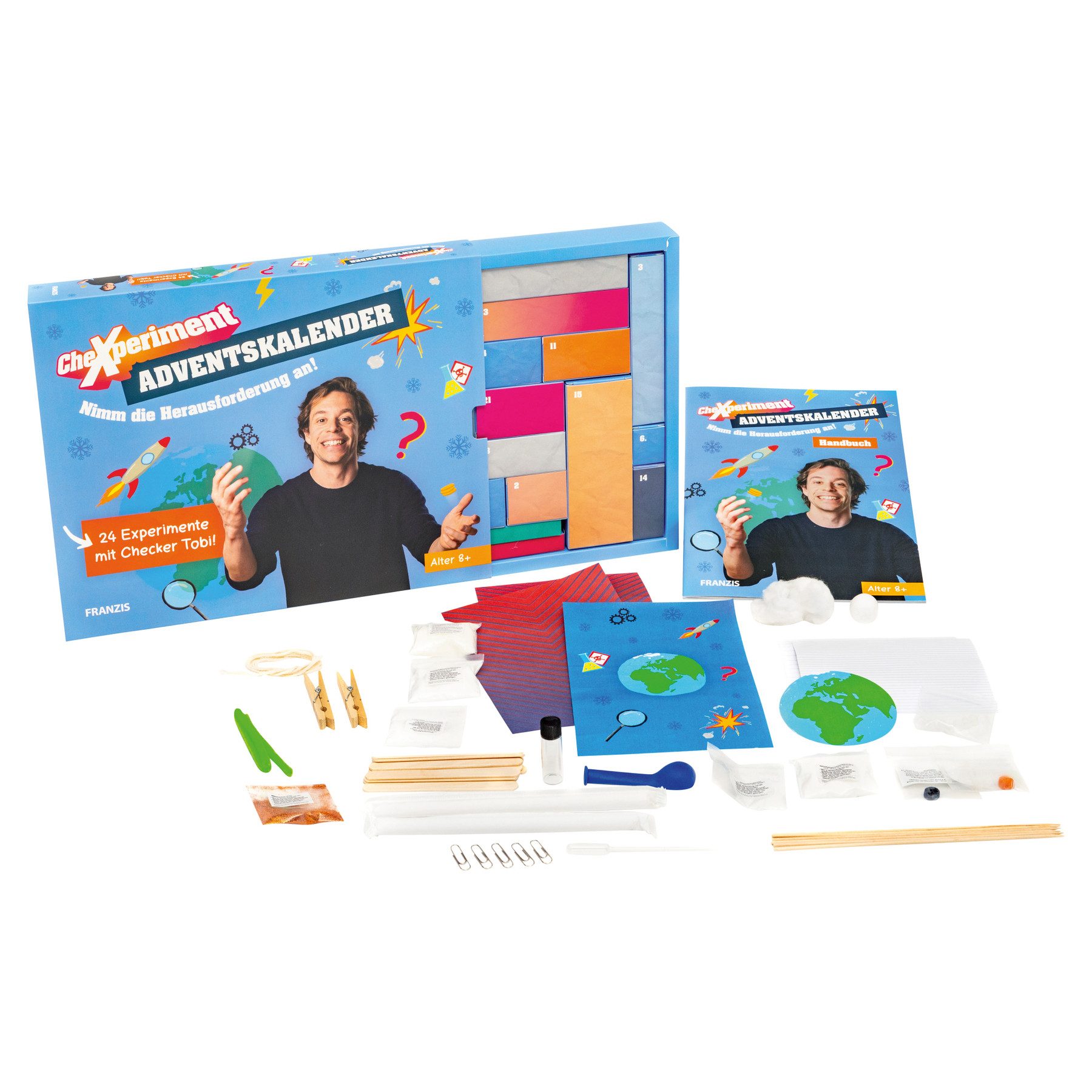 Franzis Spielzeug-Adventskalender FRANZIS CheXperiment Adventskalender günstig online kaufen