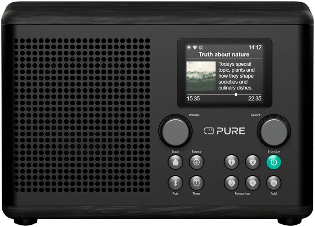 Pure Classic H4i Internet-Radio (Automatische Senderverfolgung, Digitalradio (DAB), FM-Tuner, UKW mit RDS, 10 W)