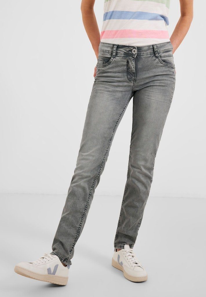 / Grey Washed Cecil Style / Bequeme Scarlett Da.Jeans Cecil NOS Jeans