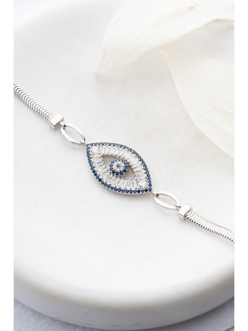 Nisan Ketten und Armband Set, Silber Armband, Rhodiumbeschichtet mit Zirkon günstig online kaufen