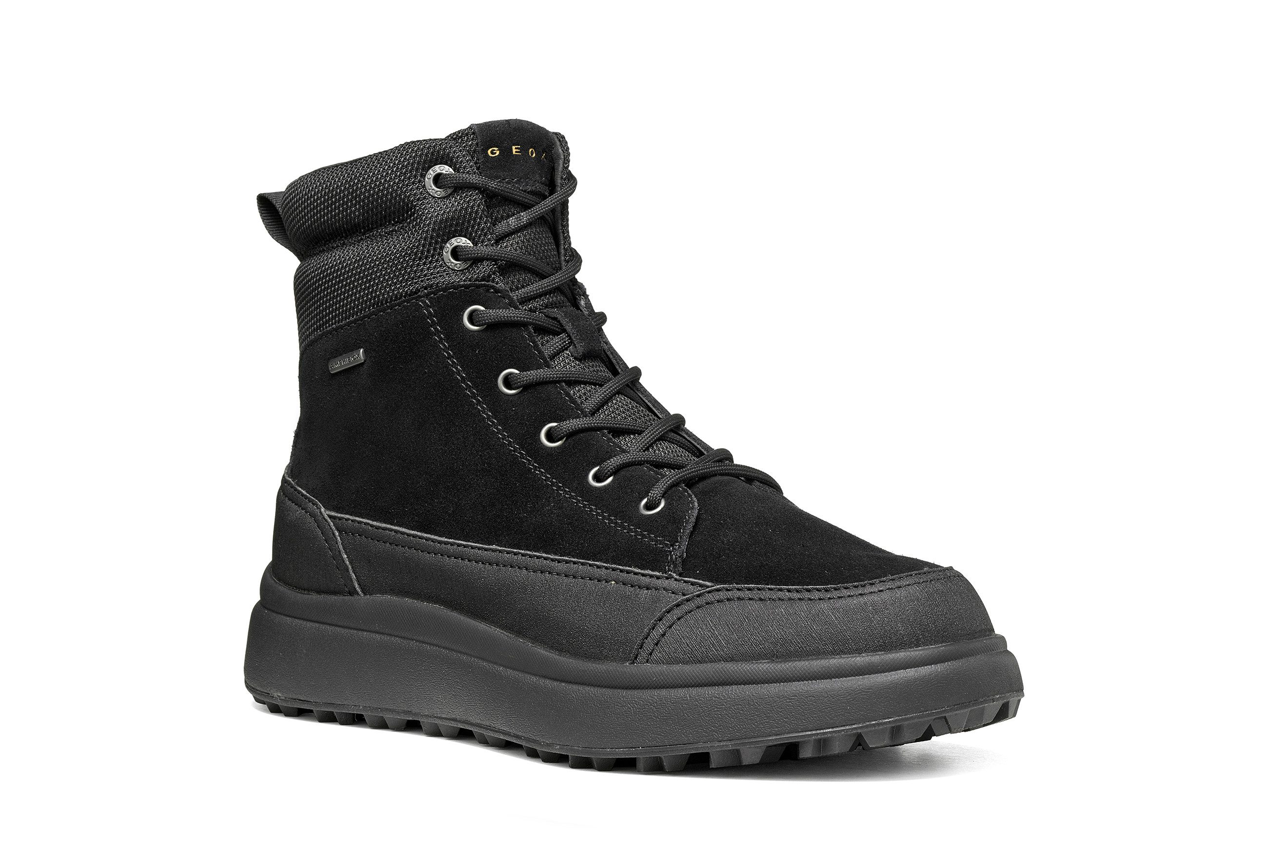Geox U GRANITO + GRIP B A Winterboots sportiver Winterstiefel, Schnürboots mit Warmfutter