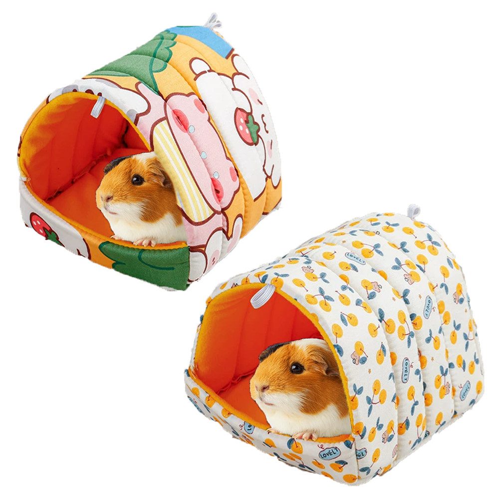 Ledander Tierhaus 2er-Pack Meerschweinchen-Betten, waschbar,Zubehör für Kleintierkäfige, für Zwergkaninchen, Chinchillas, Hamster, Igel, Frettchen, Bartagamen