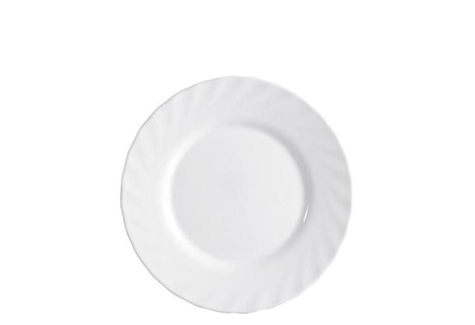 Luminarc Frühstücksteller Frühstücksteller "Trianon" Ø 19,5 cm weiß, (1 St)