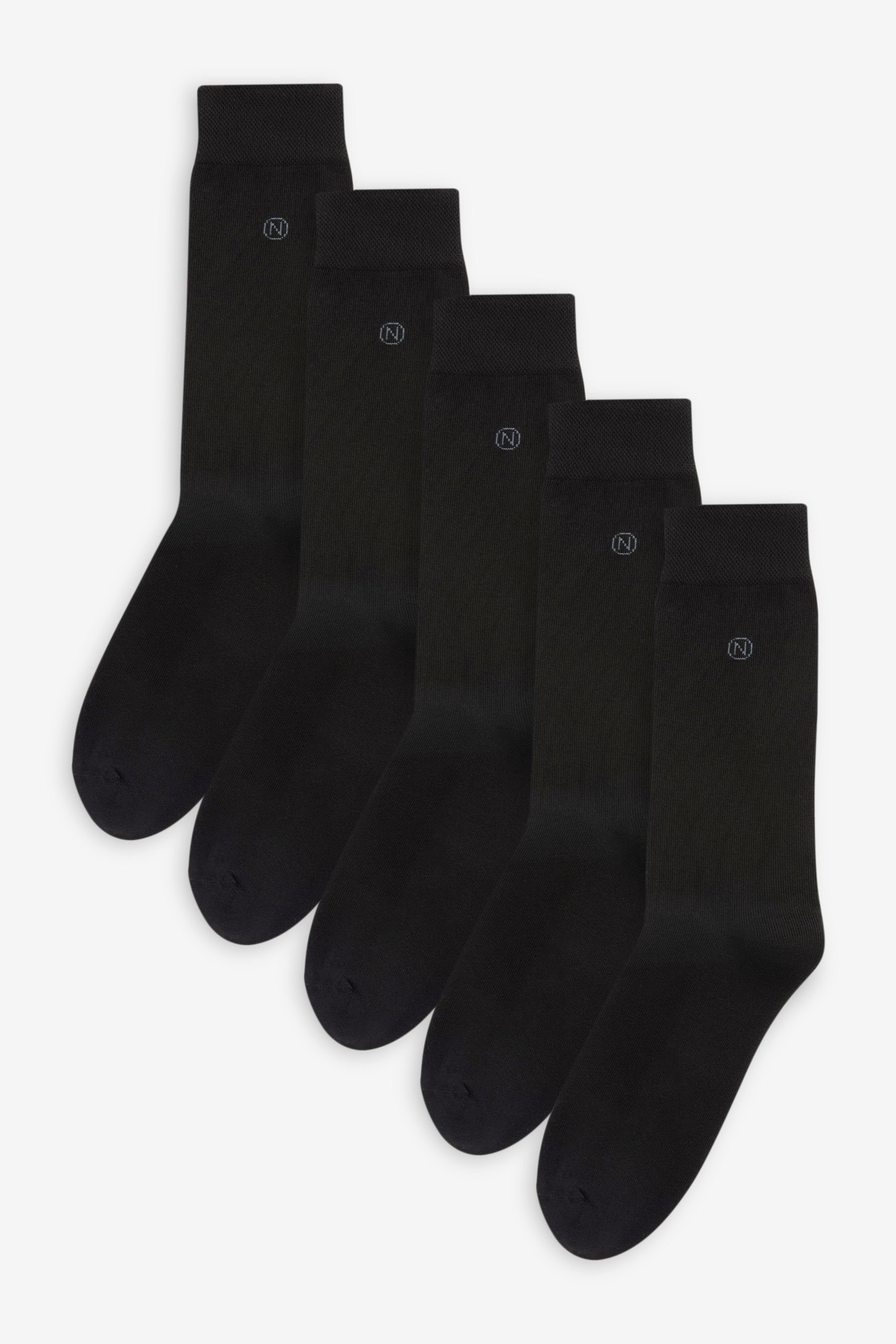 Sohle Black Next 5er-Pack Kurzsocken Socken (5-Paar) mit gepolsterter