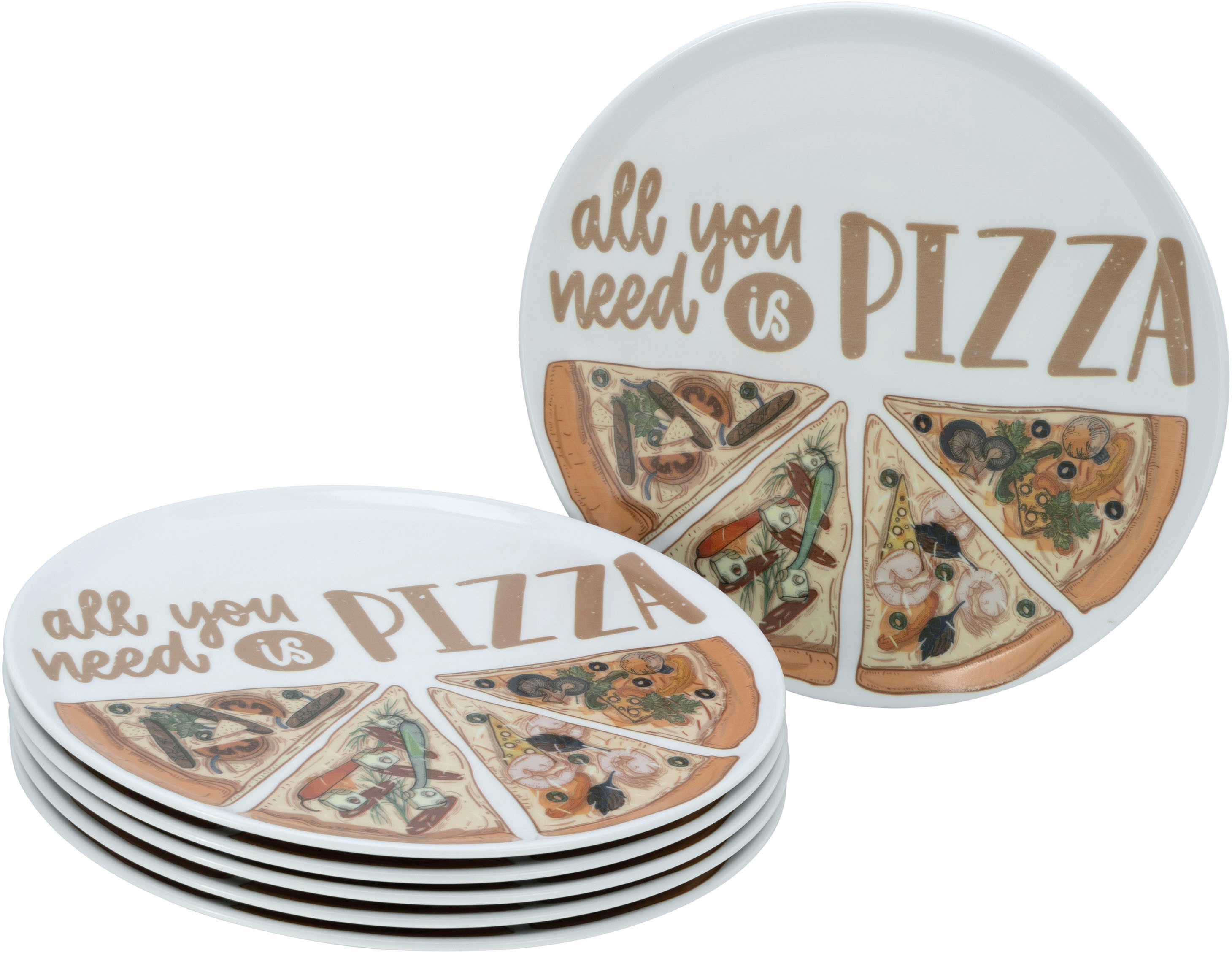 Pizzateller Europa All You Need, Pizzateller 33 cm 6-tlg