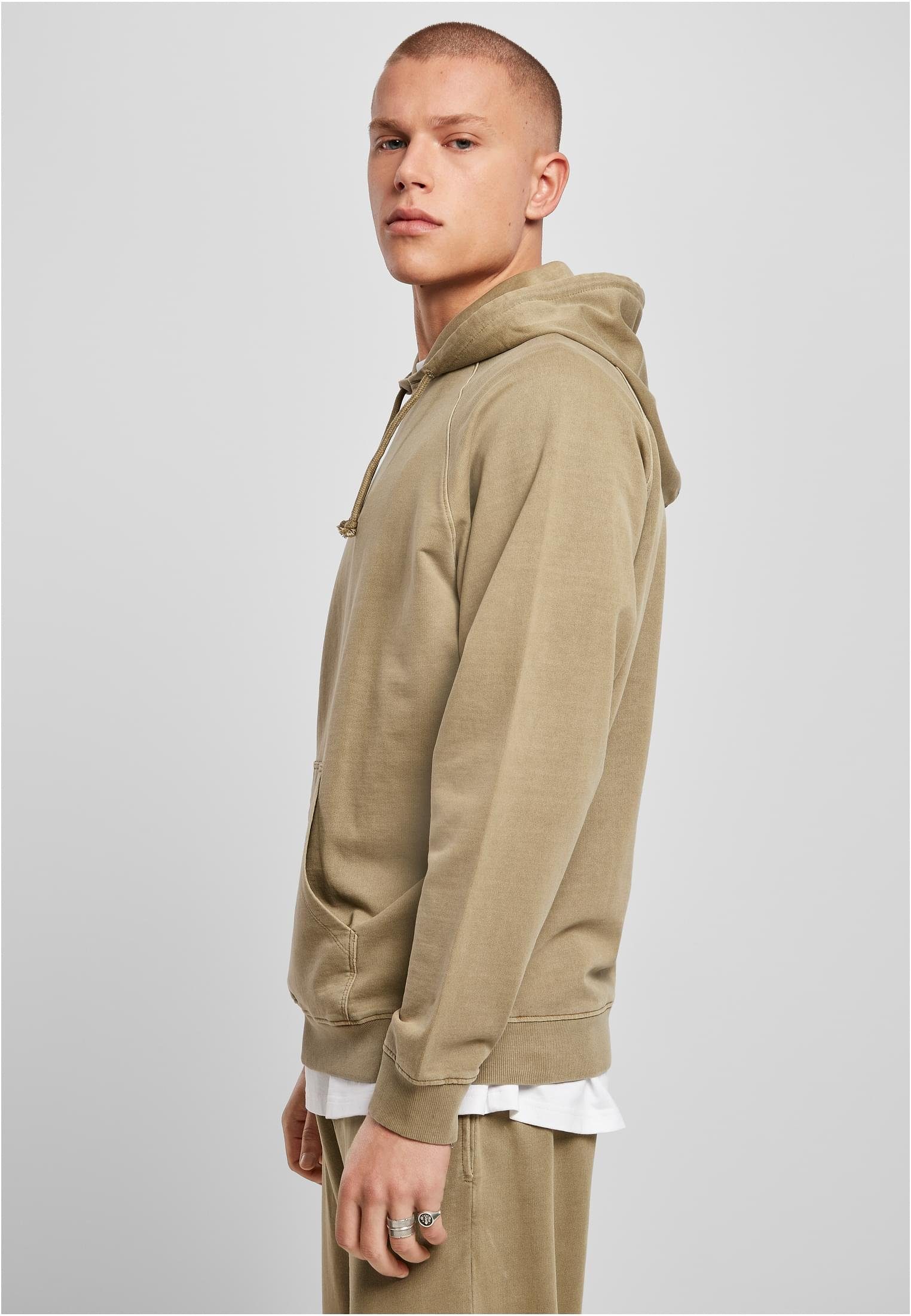 URBAN CLASSICS Sweater Herren (1-tlg) Overdyed khaki Hoody