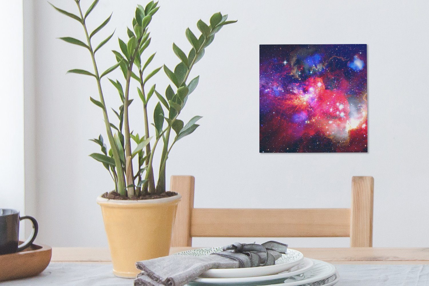 (1 Kosmos, OneMillionCanvasses® - Leinwandbild für Wohnzimmer - Schlafzimmer Sterne Leinwand Weltraum St), Bilder