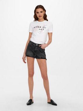 ONLY Jeansshorts Pacy (1-tlg) Fransen