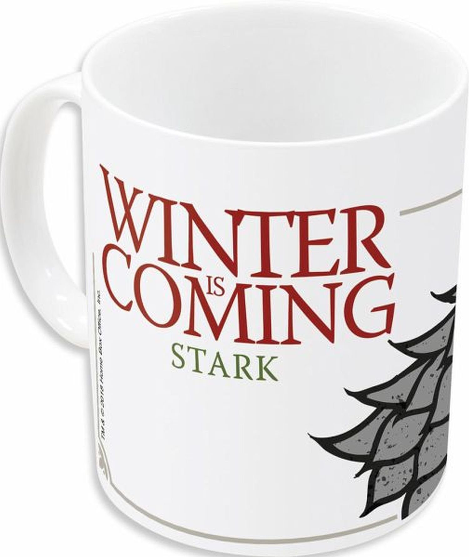 Stor Tasse Game Of Thrones Tasse Haus Stark Winter Is Coming Schattenwolf,  Keramik