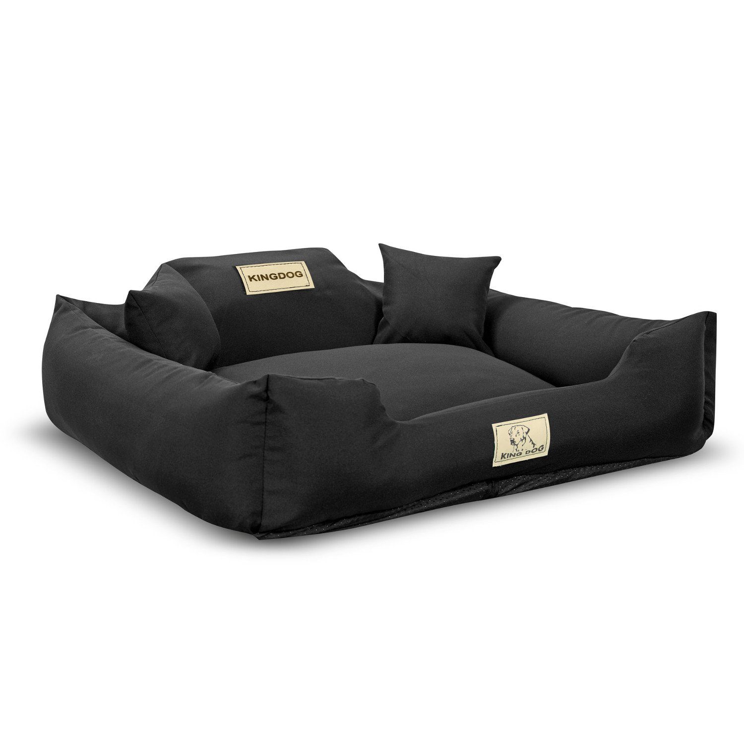 AIO Tierbett, KingDog Rutschfestes Hundebett 75x65cm