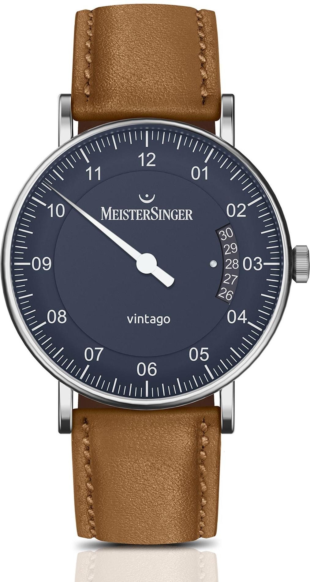 Meistersinger Automatikuhr Vintago Einzeiger Automatikuhr