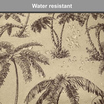 Abakuhaus Stuhlkissen Dekoratives wasserfestes Kissen mit Riemen für Küchensitze, Baum Tropische Palmen Hawaii