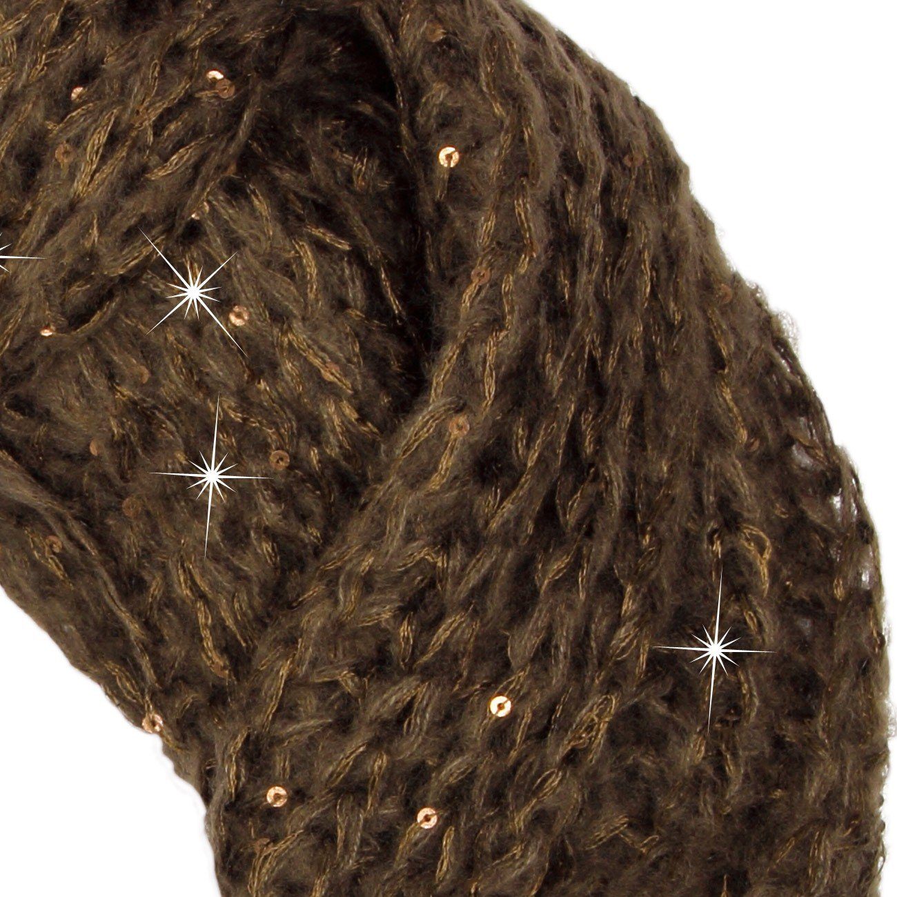 Caspar Loop SC330 weicher Damen Strick Loop mit Pailletten günstig online kaufen