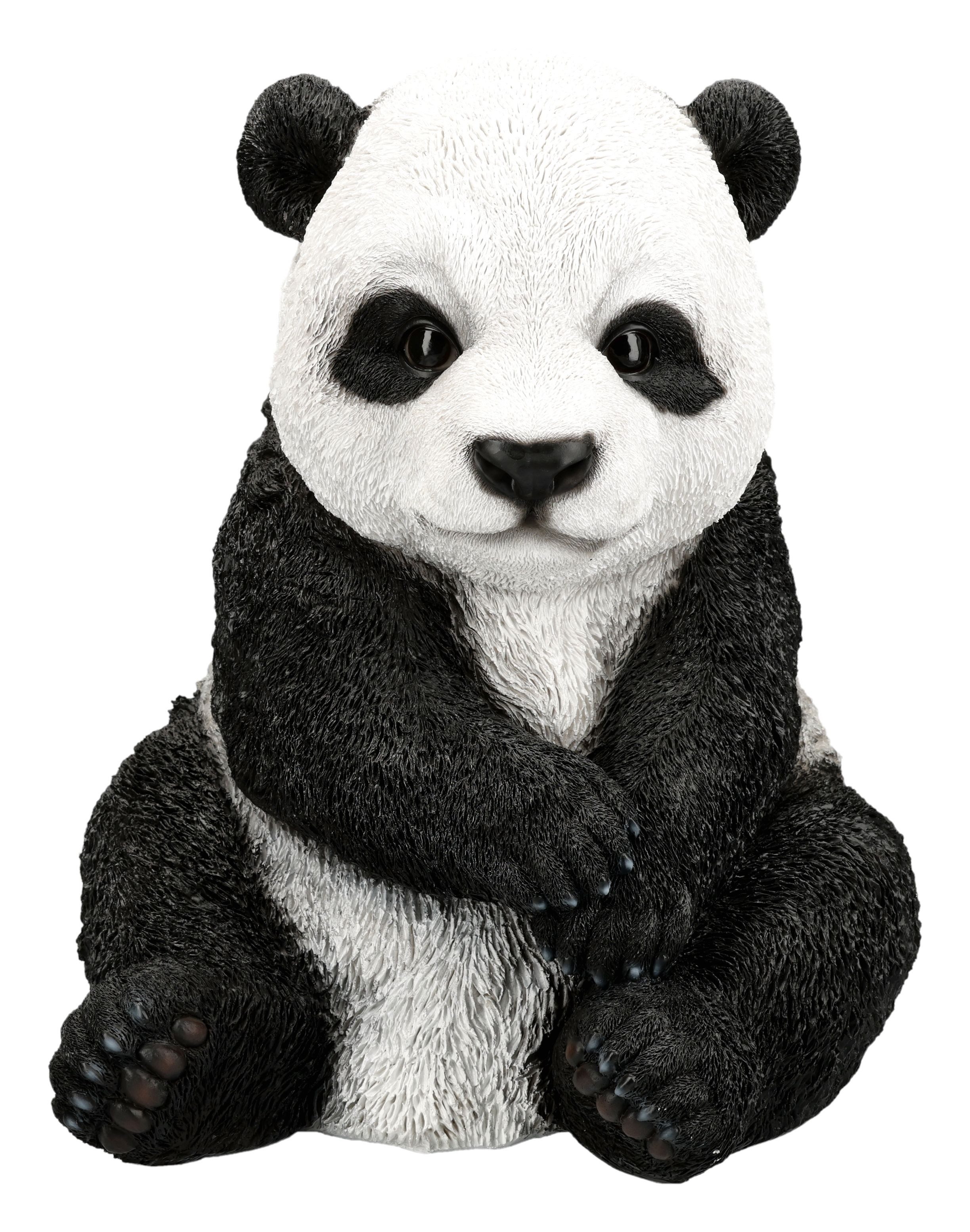 Figuren Shop GmbH Gartenfigur Panda Figur – Tier Statue Garten Deko handbemalt 36 cm wetterfest