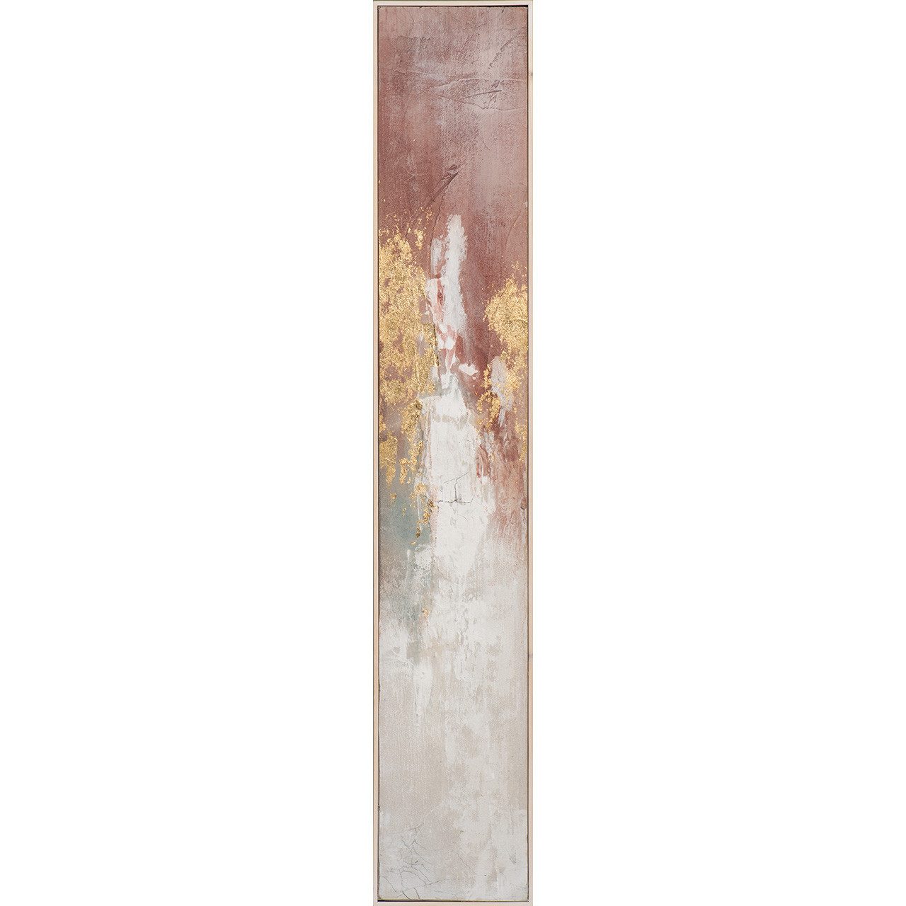 ArtUniverse Gemälde Schlanke Variation von Gold und Rose 27 x 152 cm, Abstrakt