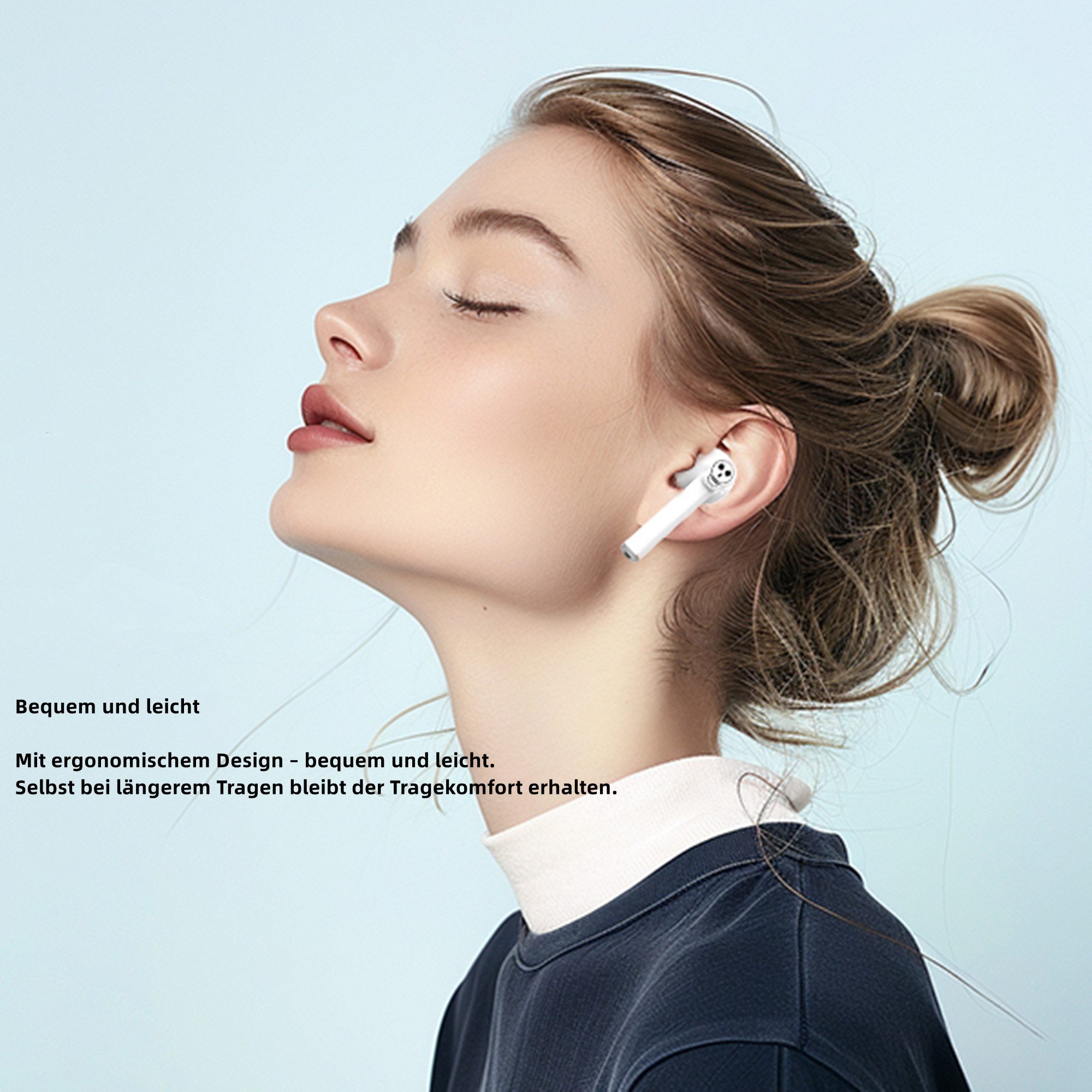 ibettertec Bluetooth Kopfhörer,Kopfhörer Kabellos Bluetooth 5.3 In Ear Kopfhörer In-Ear-Kopfhörer (AMA derselbe Bestseller mit 4 ENC Mikrofon,2025 Neue Kabellose Kopfhörer Noise Cancelling Earbuds mit 40H Deep Bass,USB-C,IP7 Wasserdicht Ohrhörer, IPX7 wasserdichte Ohrhörer,Tiefer Bass,Bluetooth Kopfhörer for Sport)