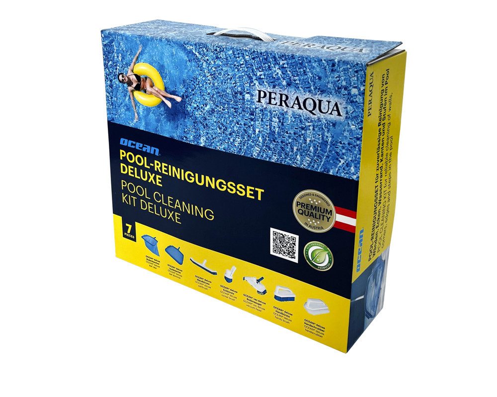 PERAPLAS GMBH Kescher Ocean Pool-Reinigungsset De Luxe 7-teilig