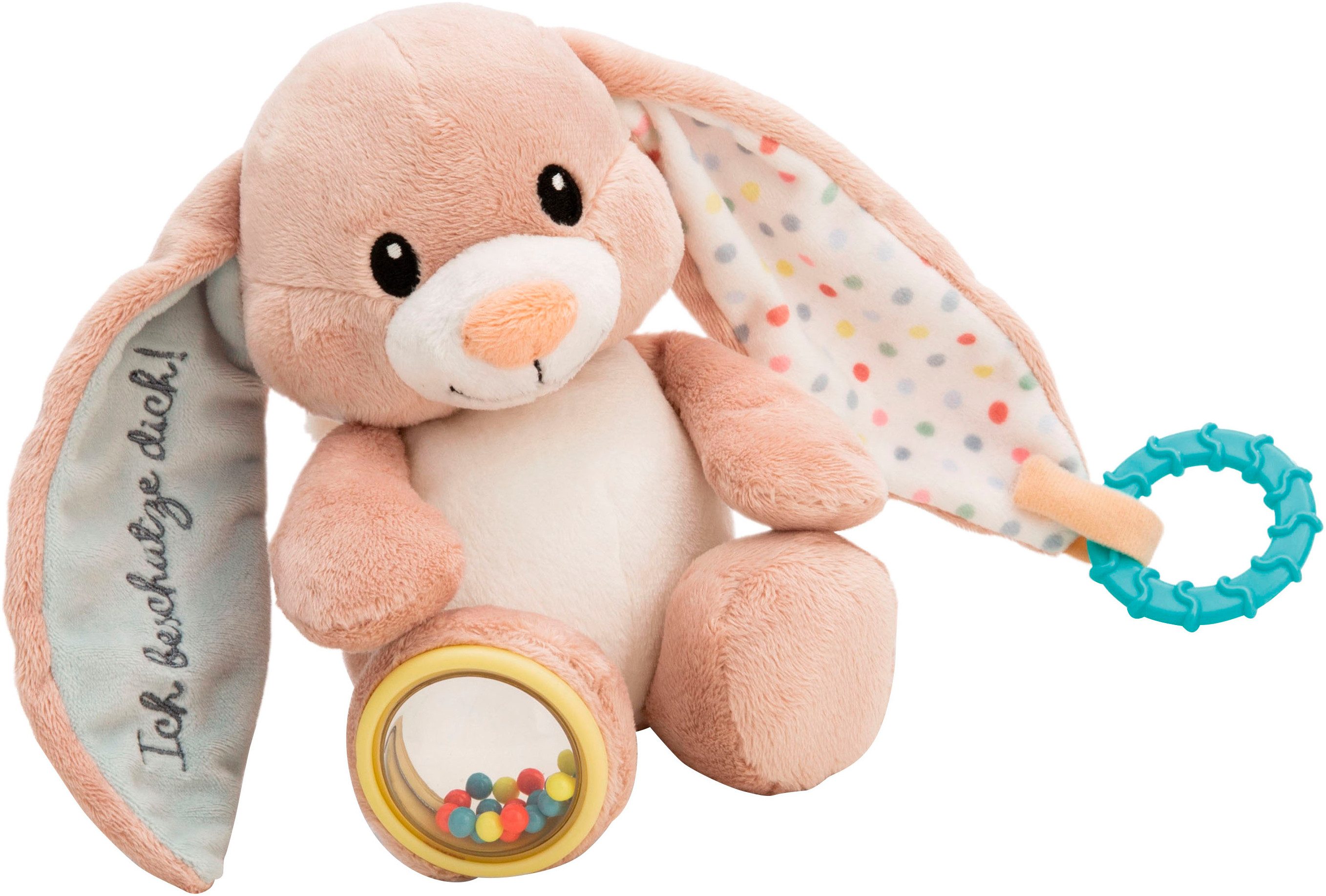 Nici Kuscheltier My First NICI, Activity Hase Fjella "Ich beschütze dich" 23 cm