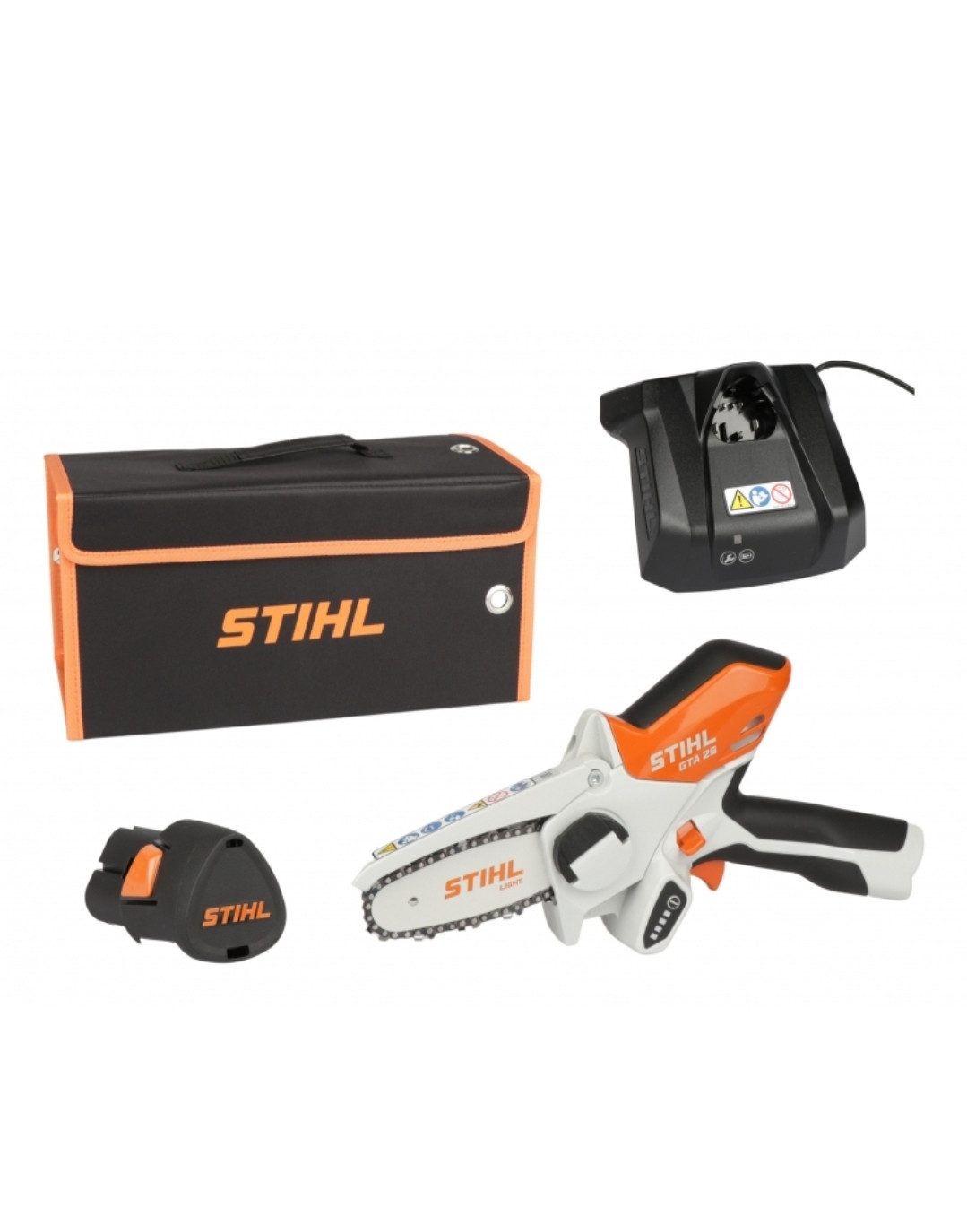 STIHL Akku-Kettensäge GTA 26, Set mit Akku AS 2 und Ladegerät AL 1