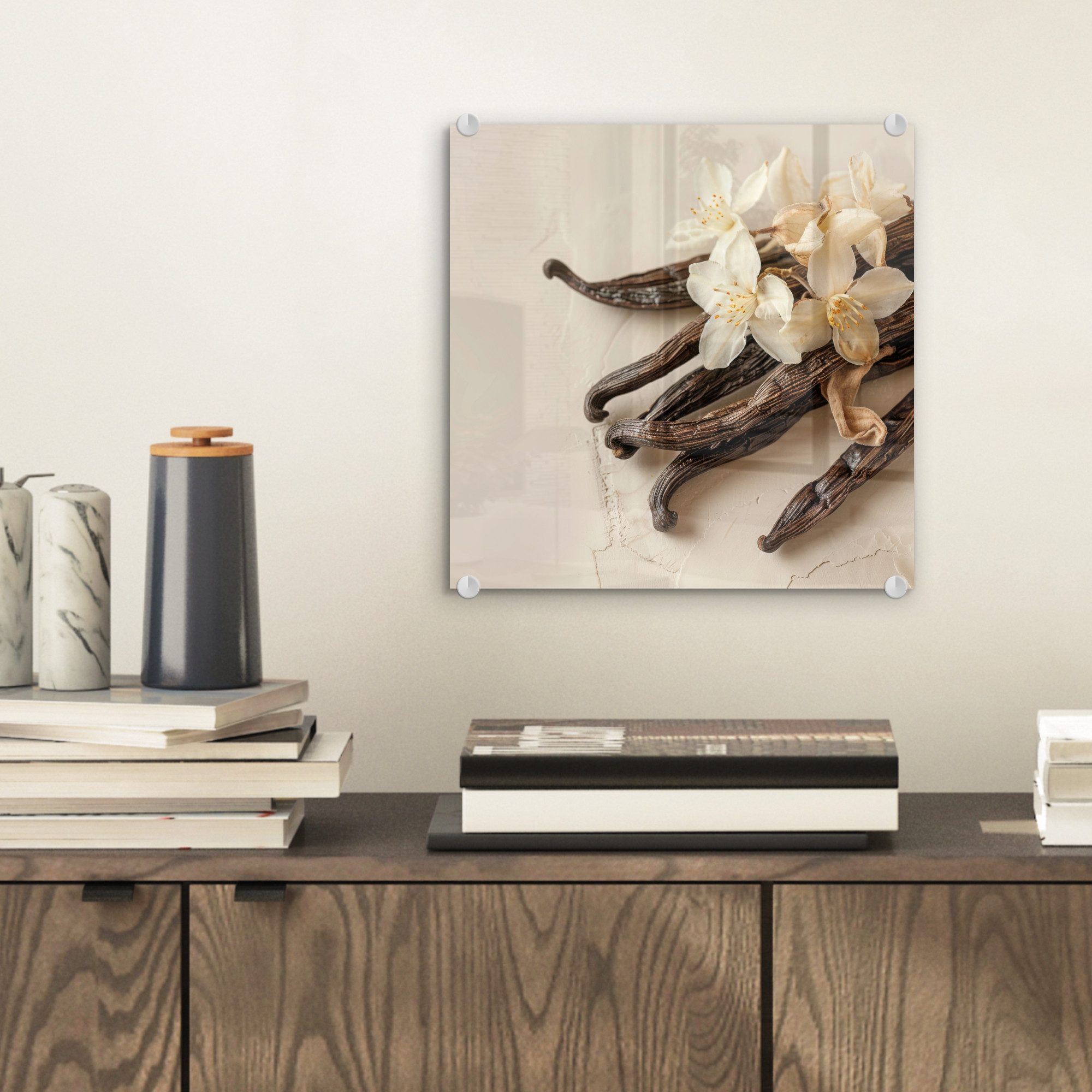 MuchoWow Acrylglasbild Vanille - Geblümt - günstig online kaufen