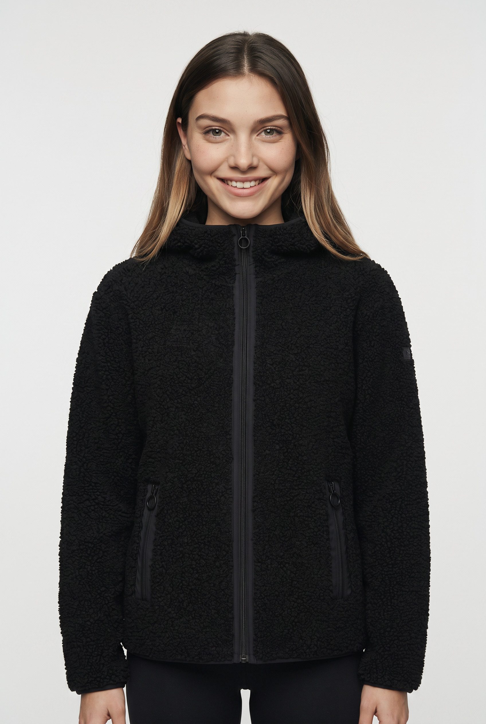 CMP Kapuzenfleecejacke WOMAN JACKET FIX HOOD mit Kapuze, sportlicher Stil, atmungsaktiv, wärmend