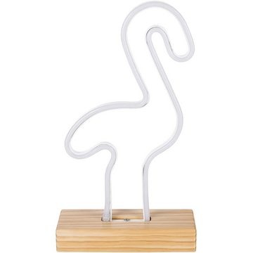 LED-Leuchtmittel Smartwares LED Tischleuchte Neon Flex Flamingo 3W rosa USB Kabel &