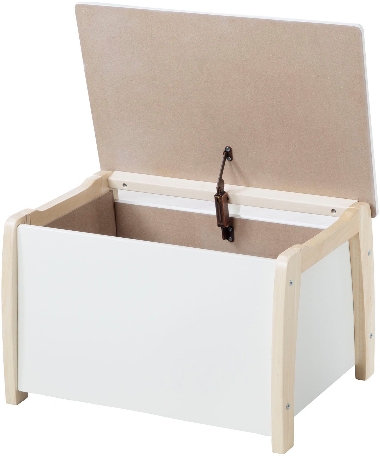 roba® Truhe weiß lackiert, mit Deckelbremse, günstig online kaufen
