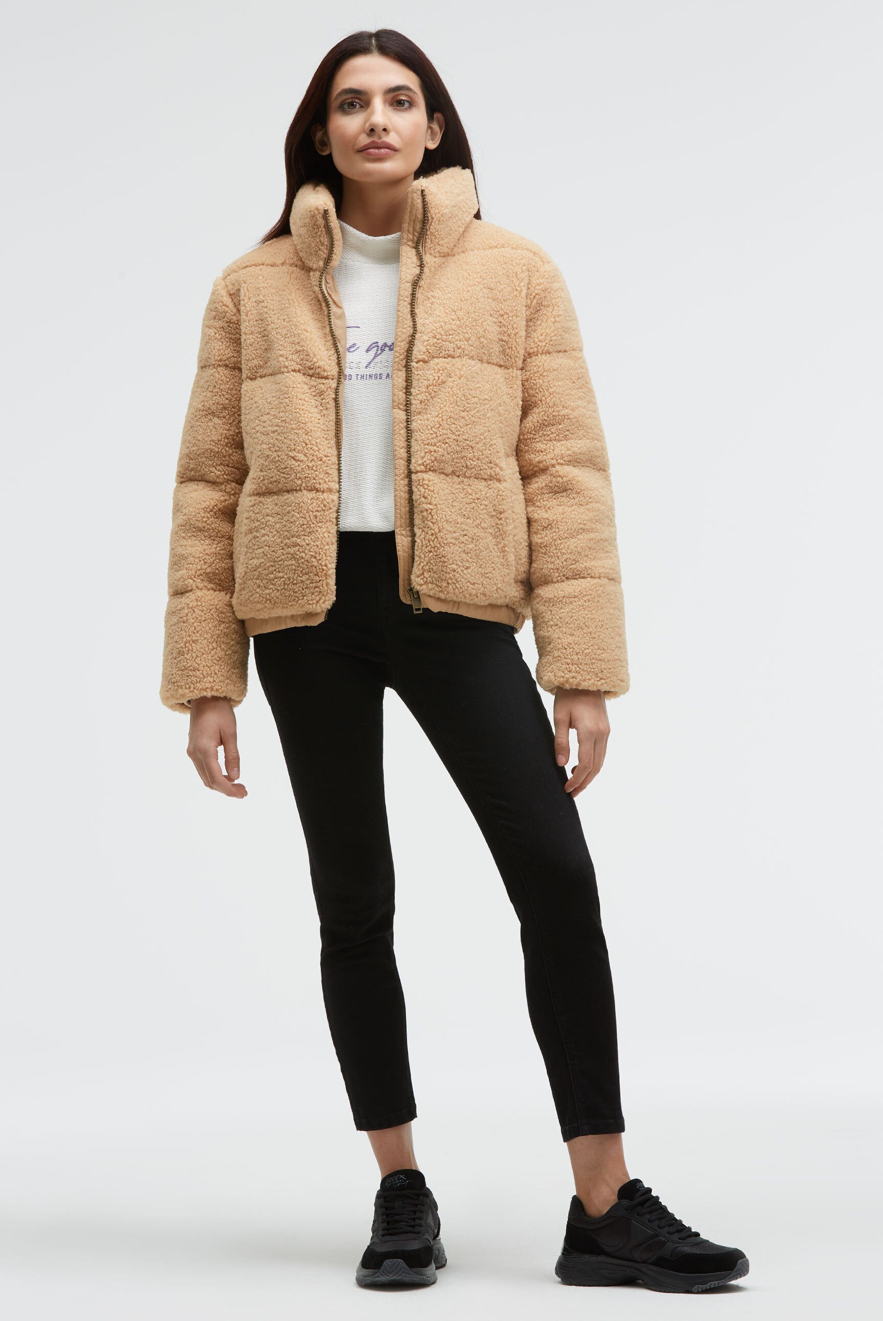 SOCCX Winterjacke mit elastischem Saumabschluss