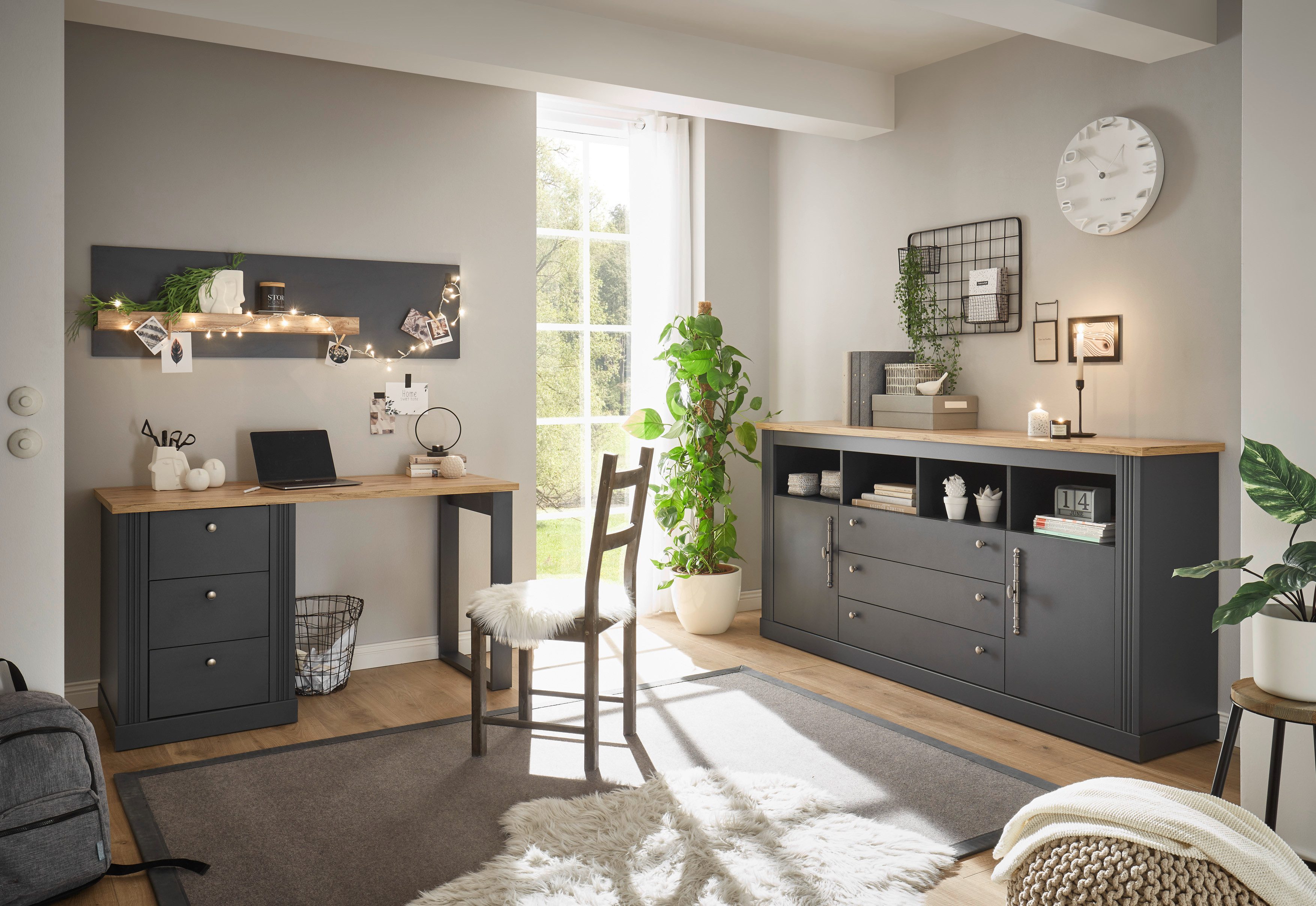 Home affaire Büromöbel-Set Westminster, im romantischen Landhausstil, exclusiv by Otto