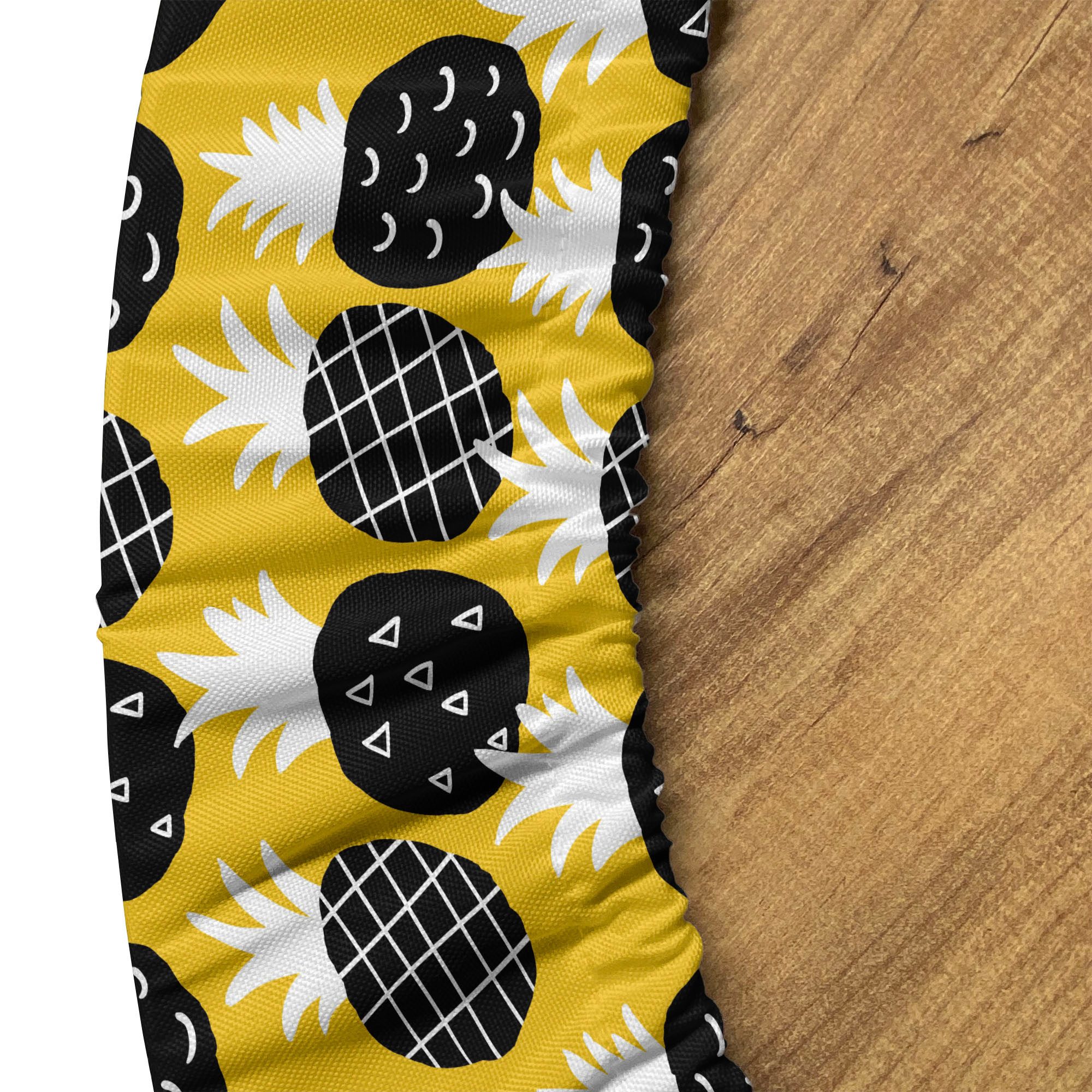 Abakuhaus Tischdecke Rundum-elastische Stofftischdecke, Ananas Exotische Früchte Hipster