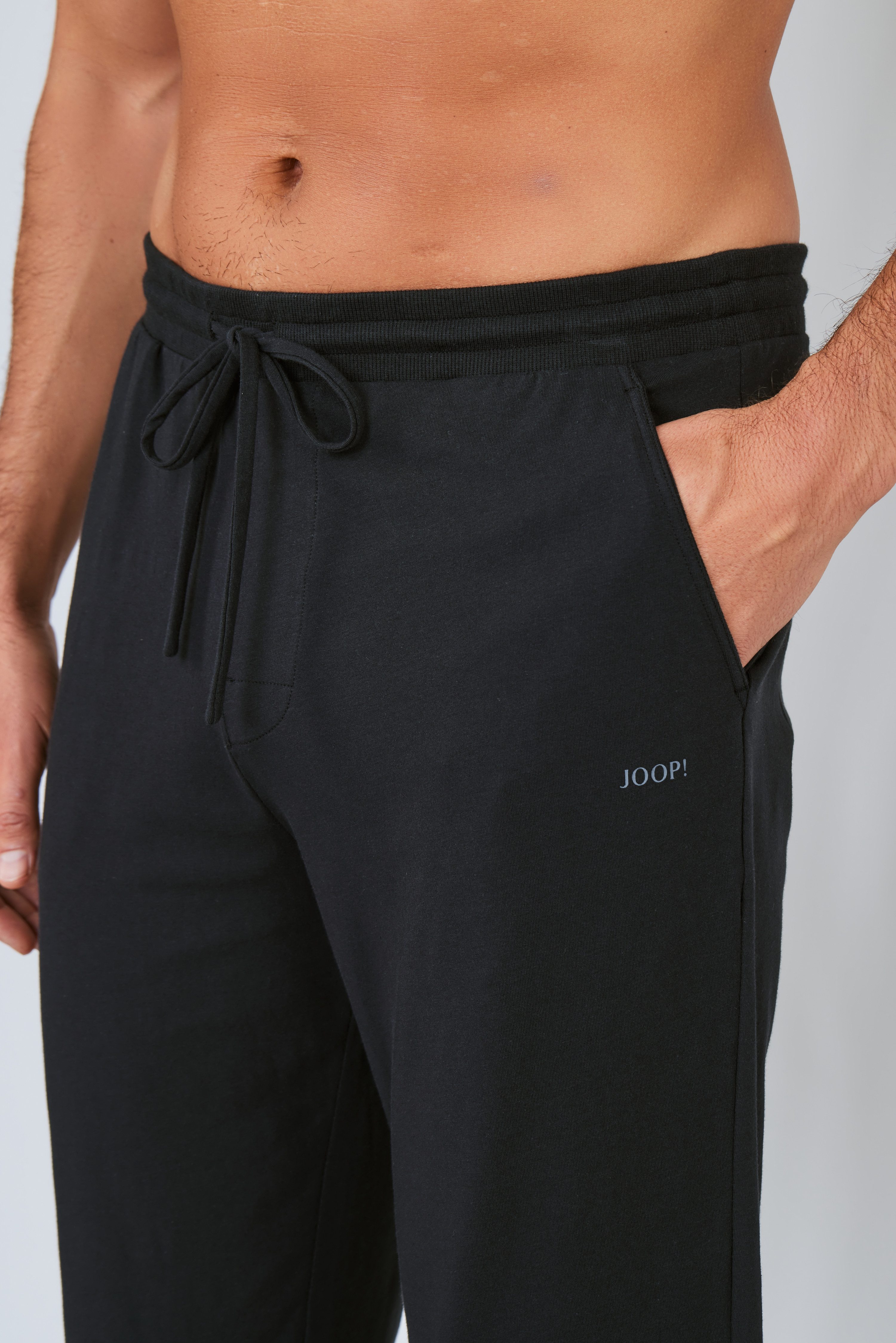JOOP! Jogger Pants Comfort Tunnelzug, Bindeband, Eingriff-Taschen, Jersey-Qualität