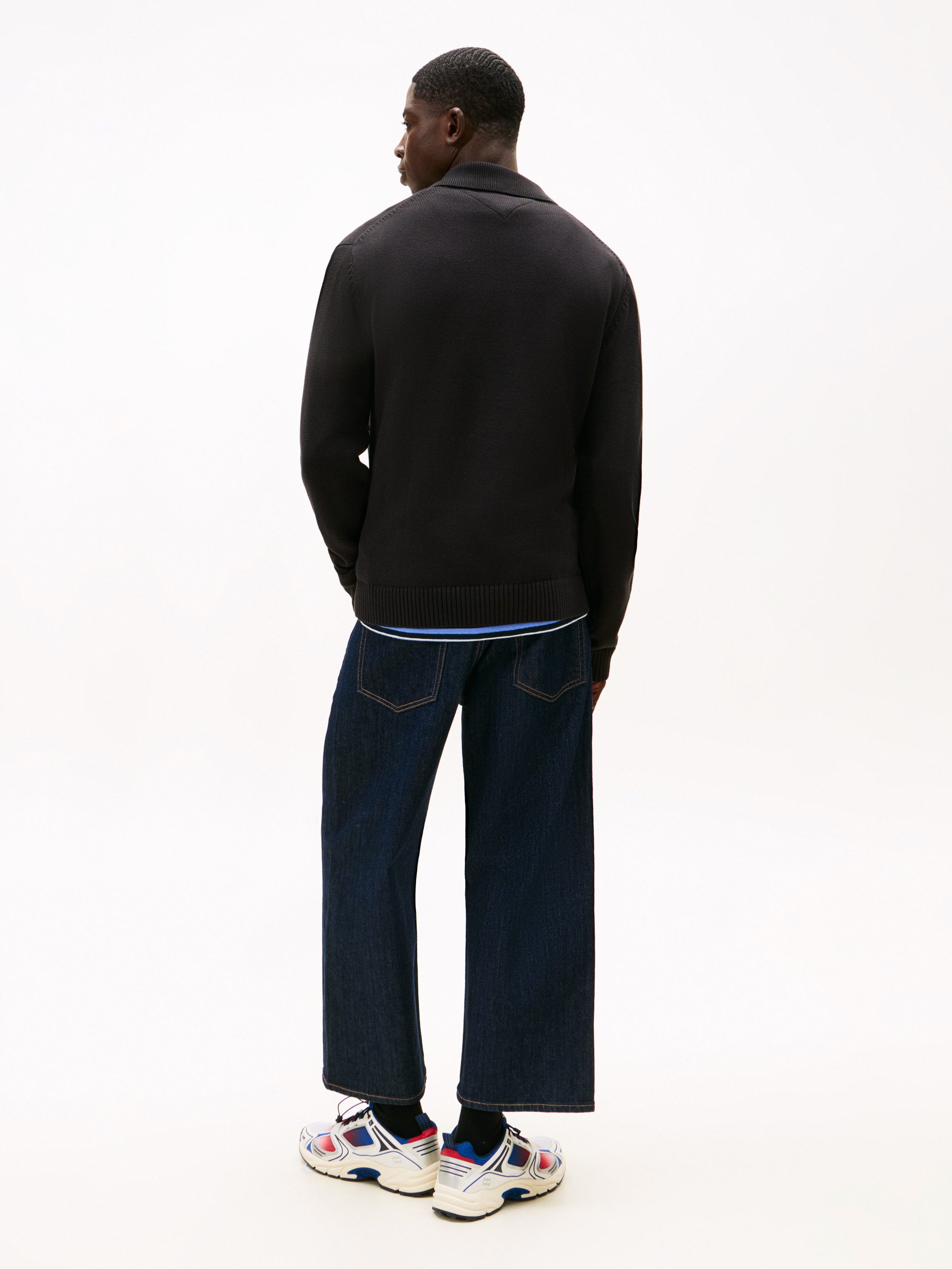 Tommy Jeans Polokragenpullover TJM ESSENTIAL POLO slim fit, Feinstrick