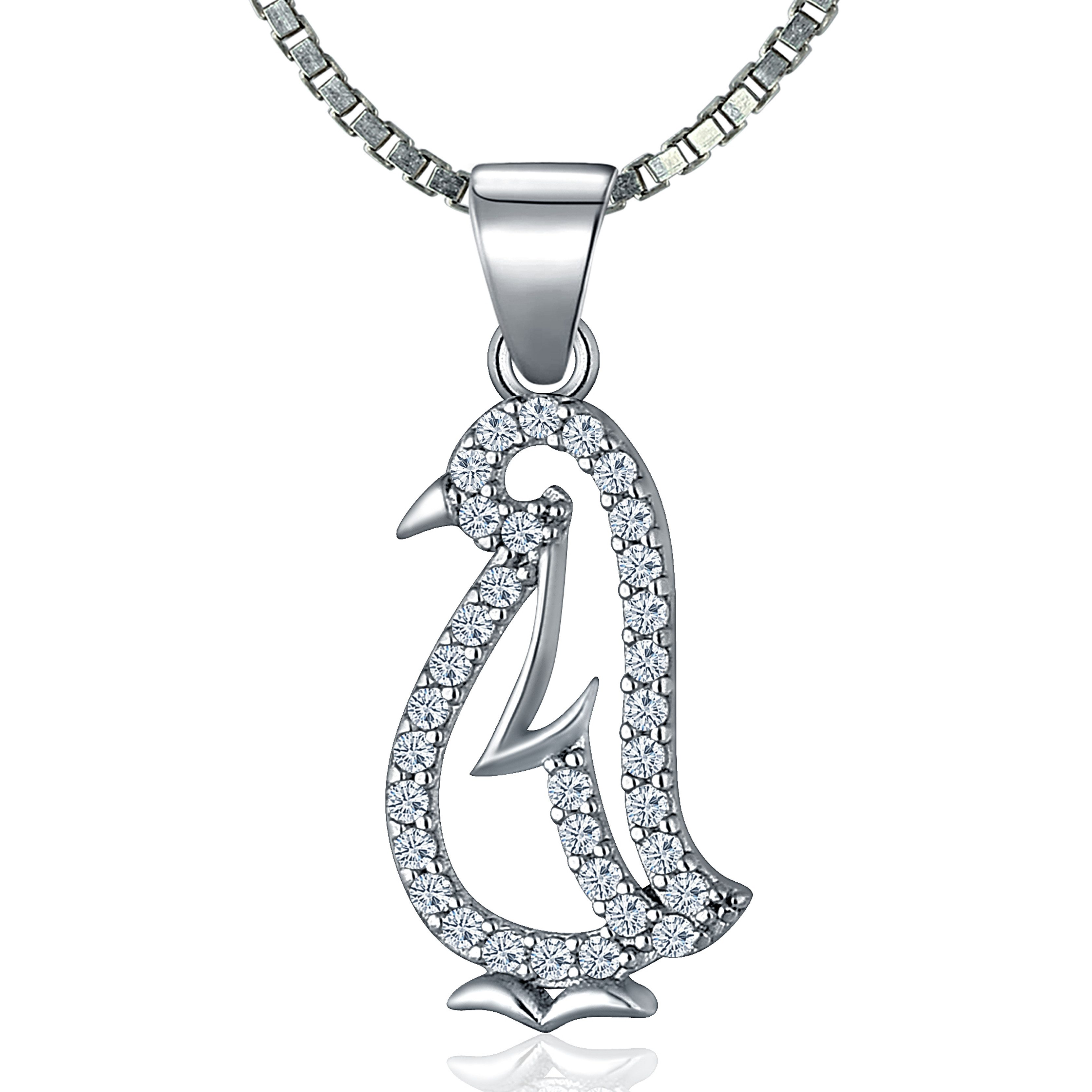 NAHLE Kette mit Anhänger Silberkette Pinguin Kette (2-tlg), 925 Silber günstig online kaufen