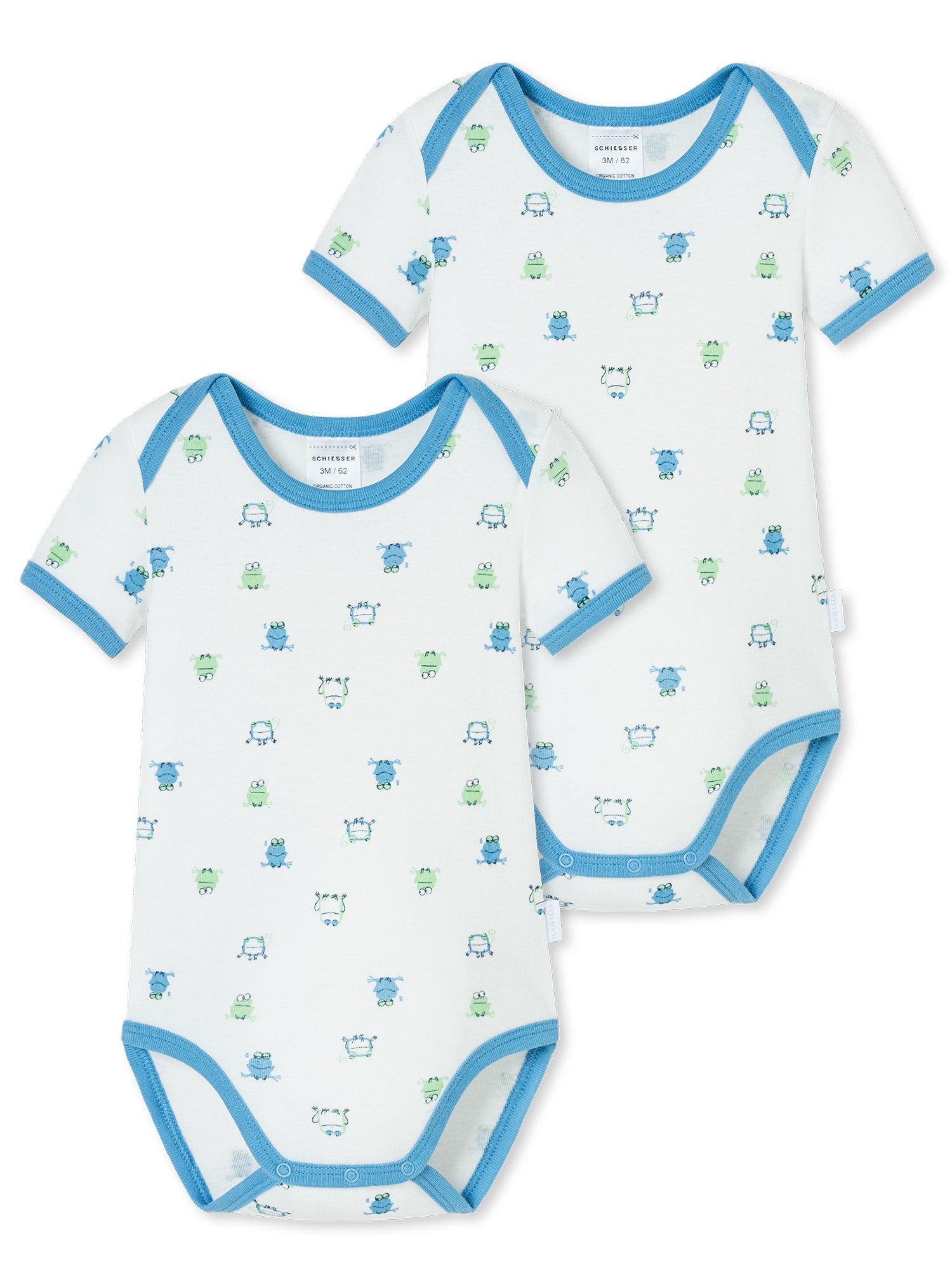 Schiesser Body Baby Body 1/2 - Natural Love (2-tlg) langarm kurzarm body-suit