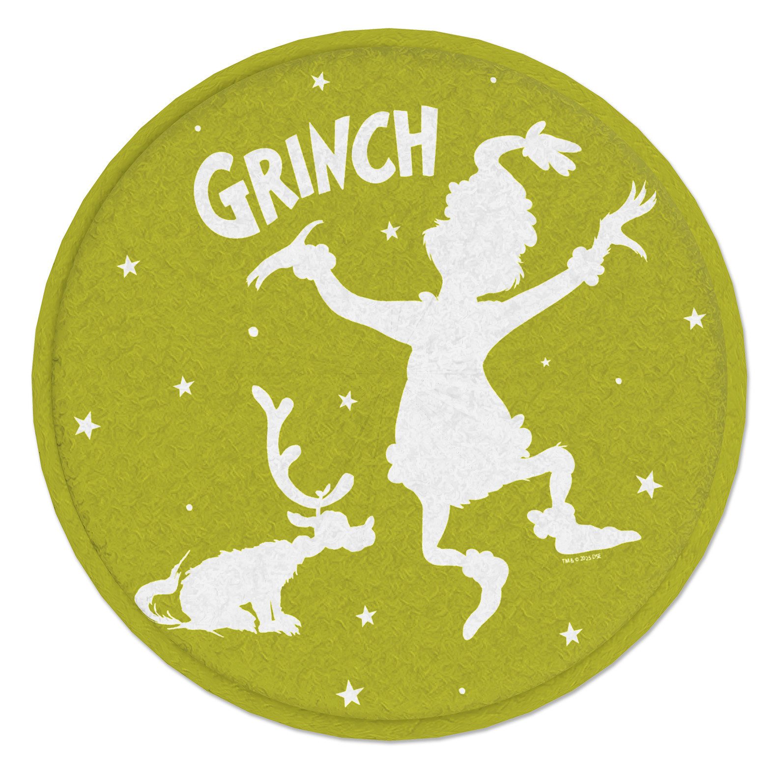 Party Factory Sitzkissen The Grinch Sitzkissen grün – runde Weihnachtsdeko günstig online kaufen