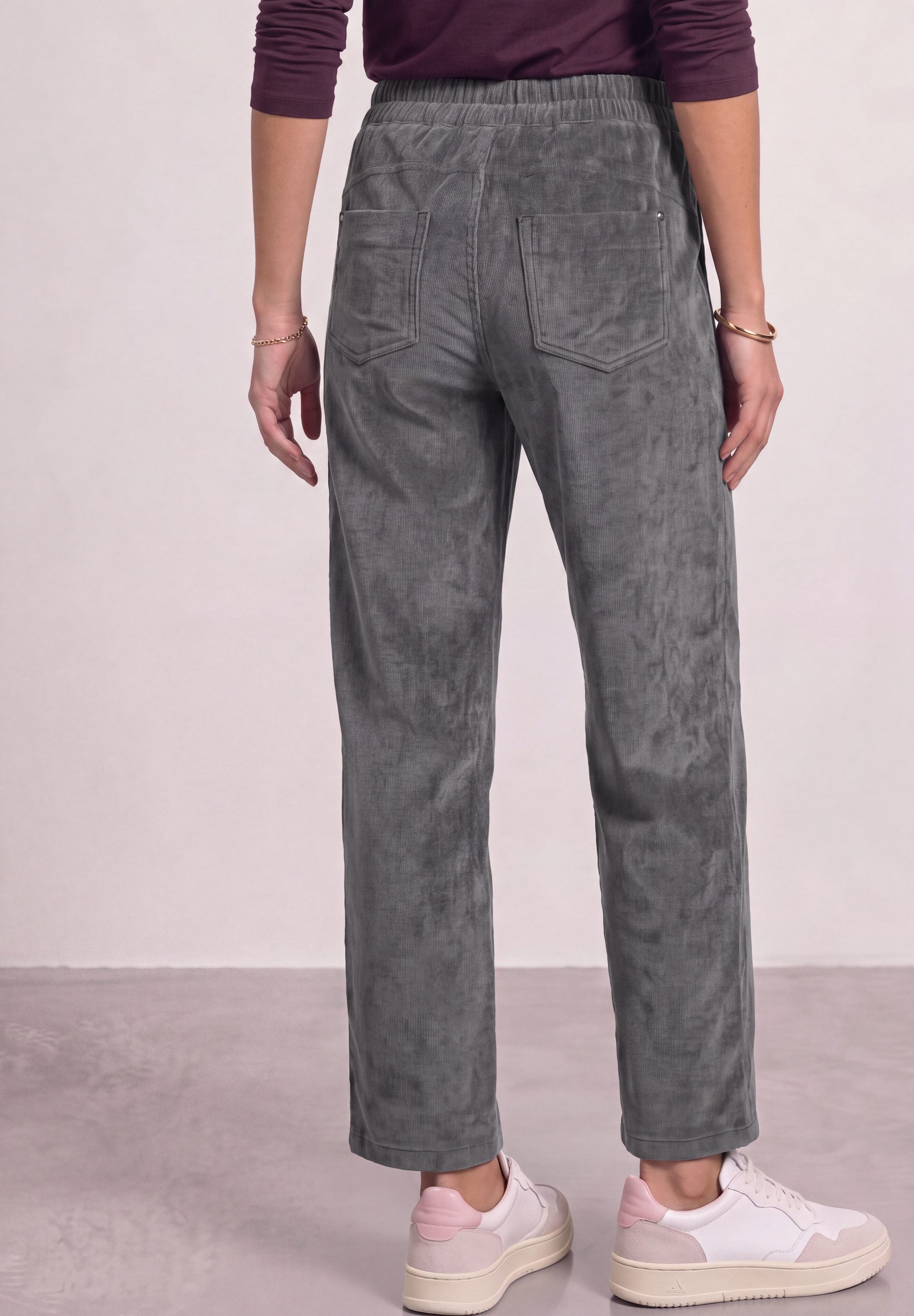 STREET ONE Cordhose Elastikbund mit Tunnelzug – Bild 2 von 5