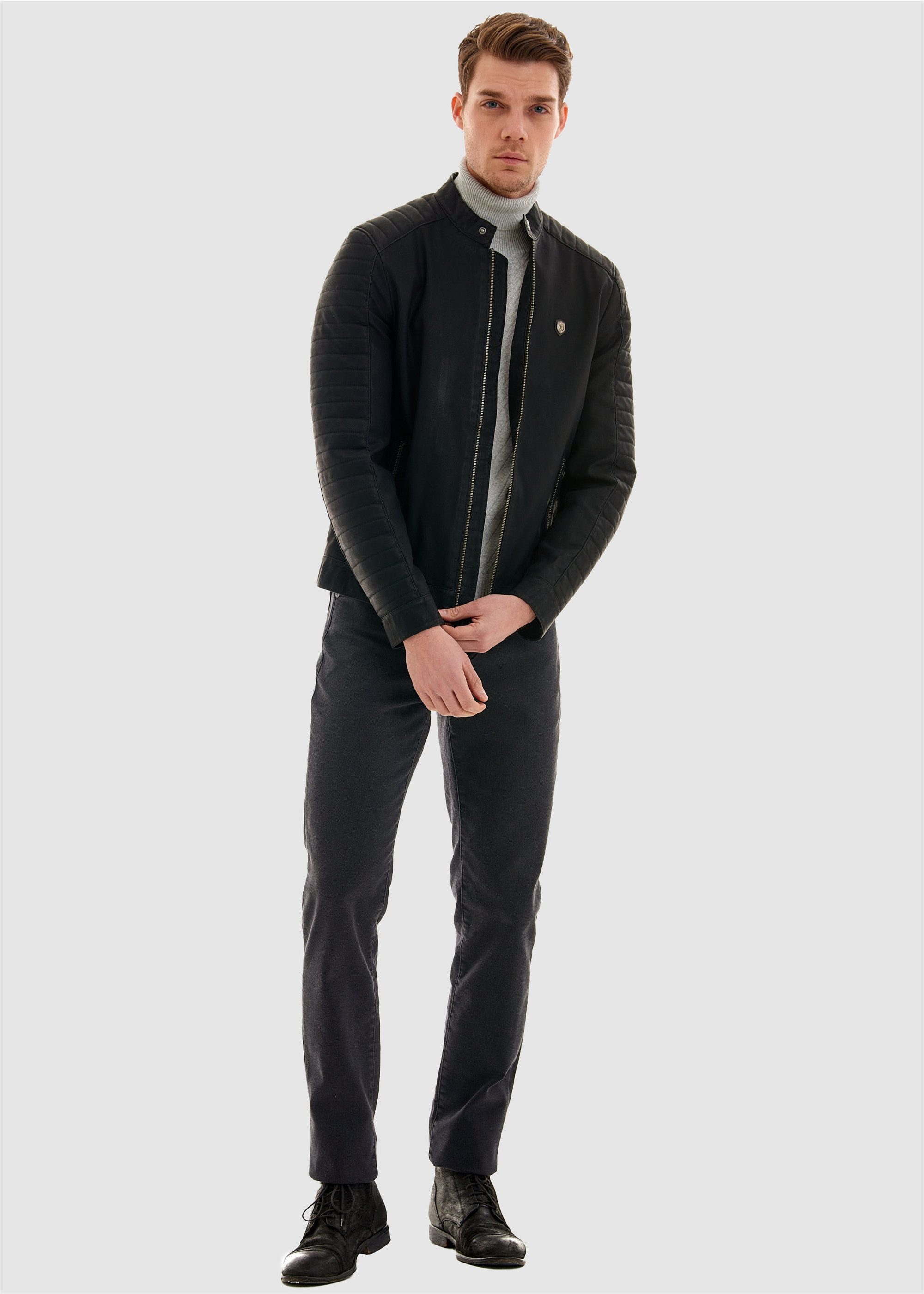 Lederimitatjacke